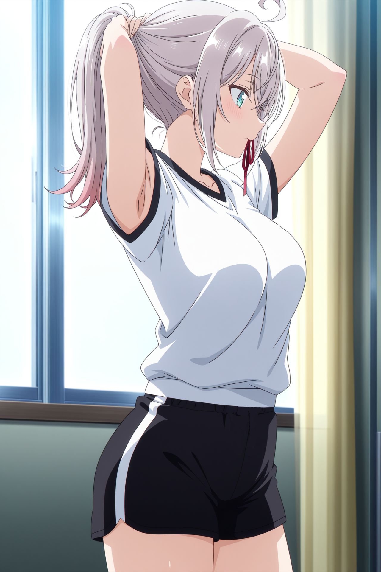 Alya ponytail插画图片壁纸