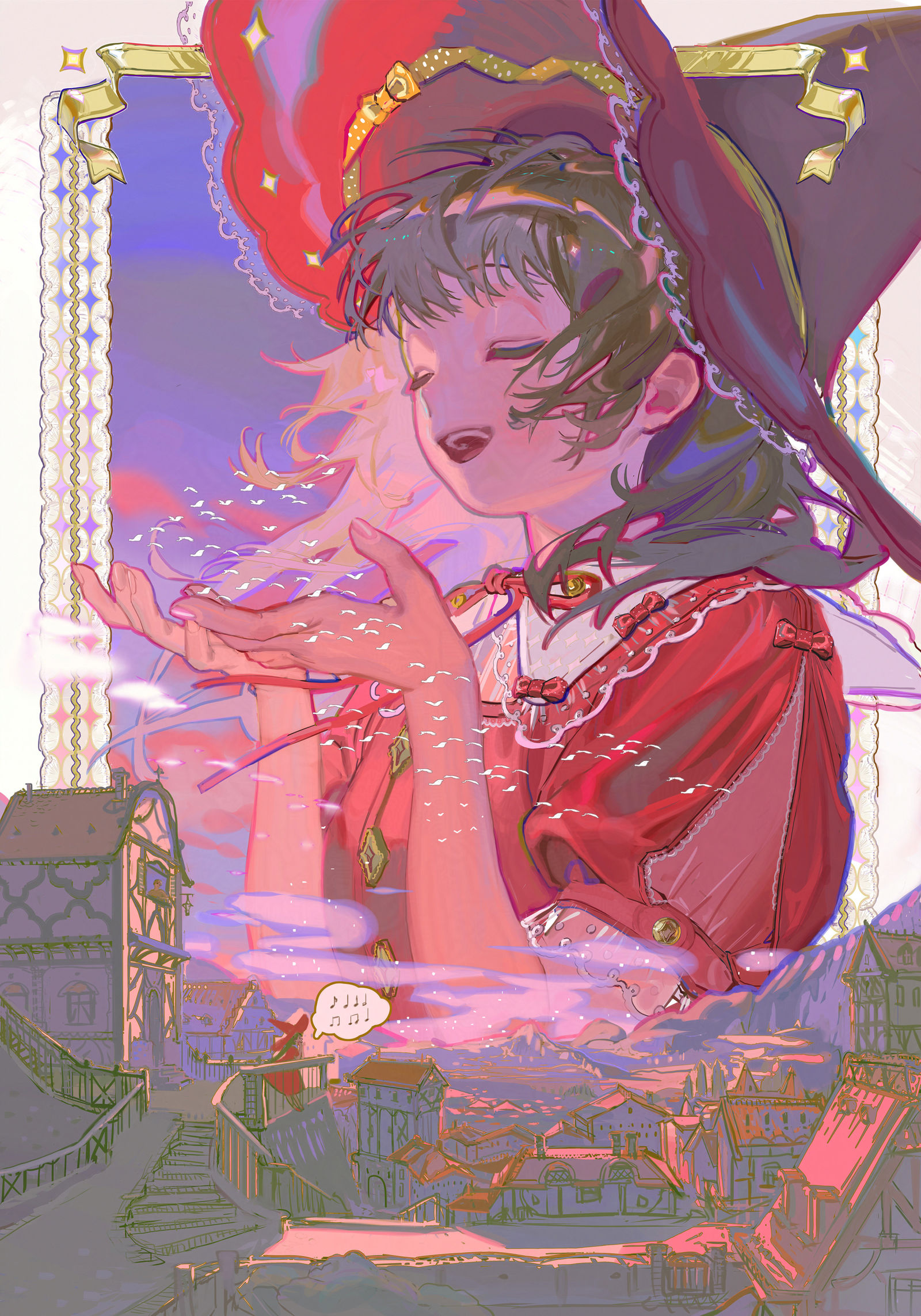 A farewell song for the birds插画图片壁纸