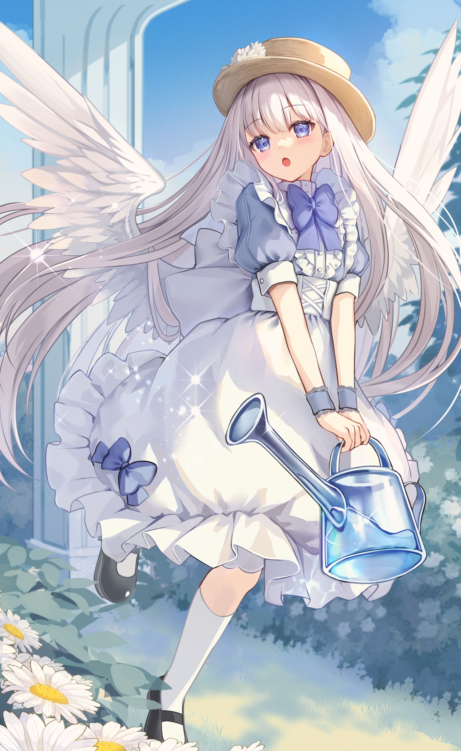 秘密のお庭插画图片壁纸