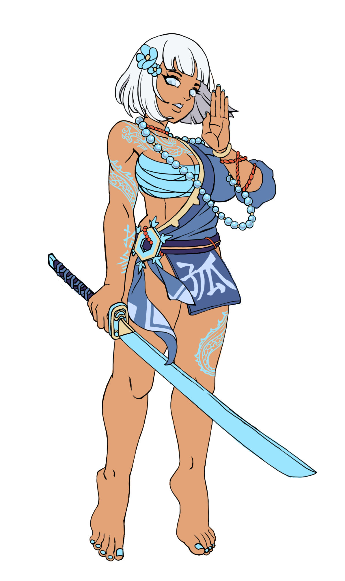 古风黑皮角色设计