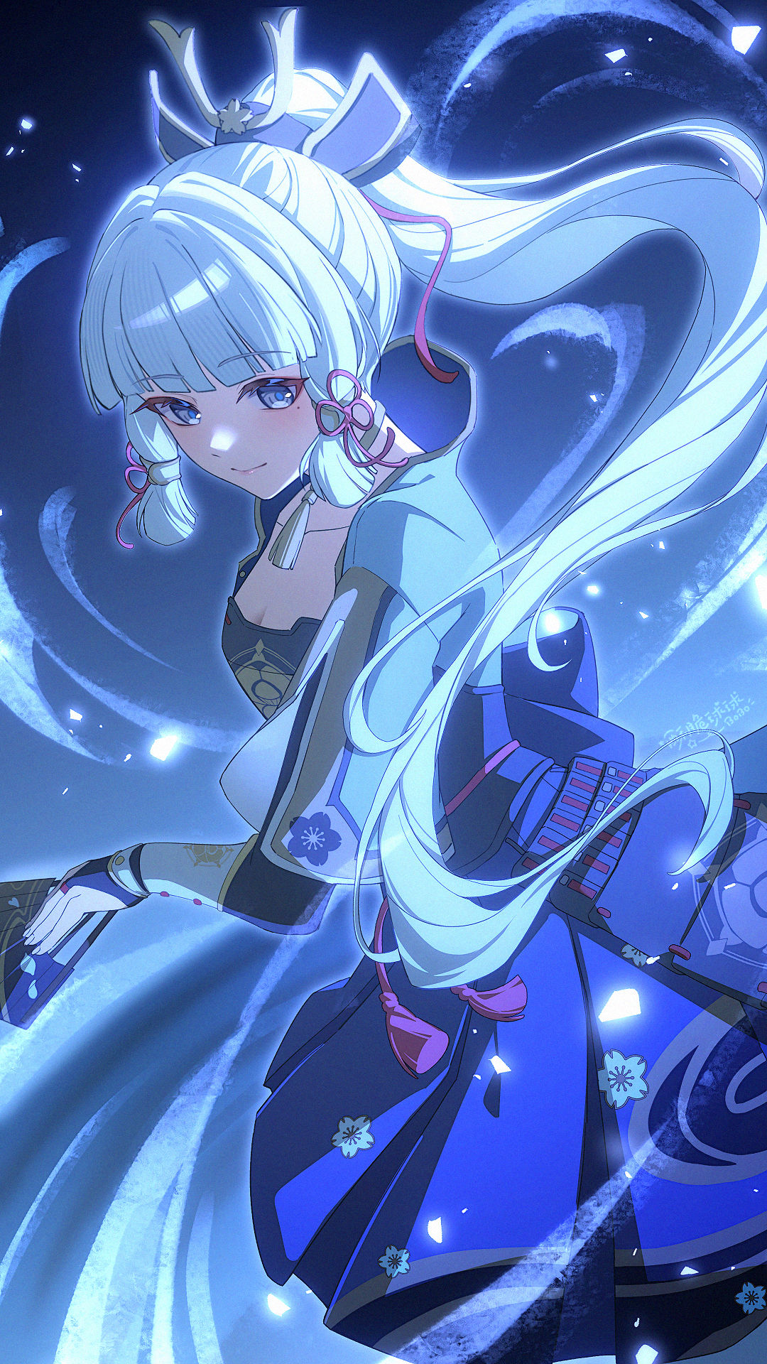 day66 神里绫华插画图片壁纸