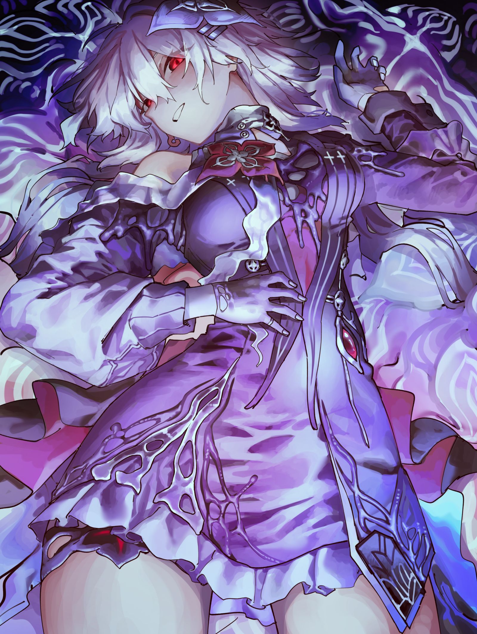 長夜月插画图片壁纸