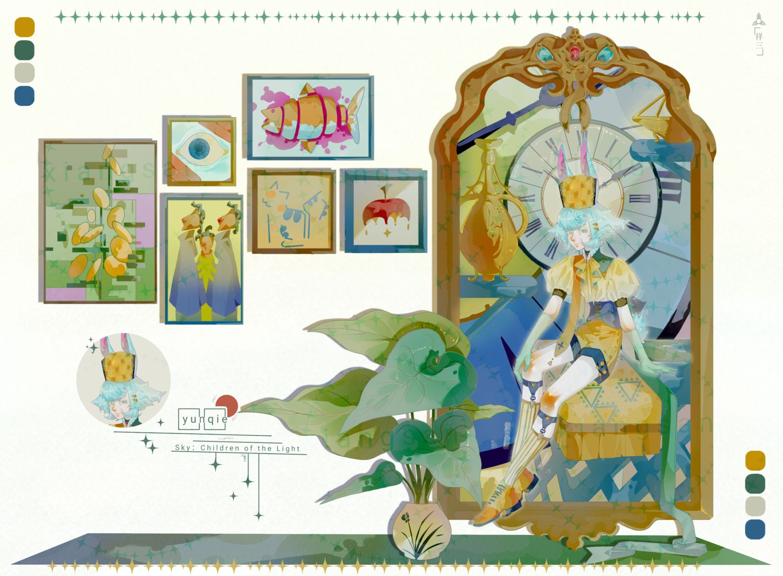 画中画插画图片壁纸