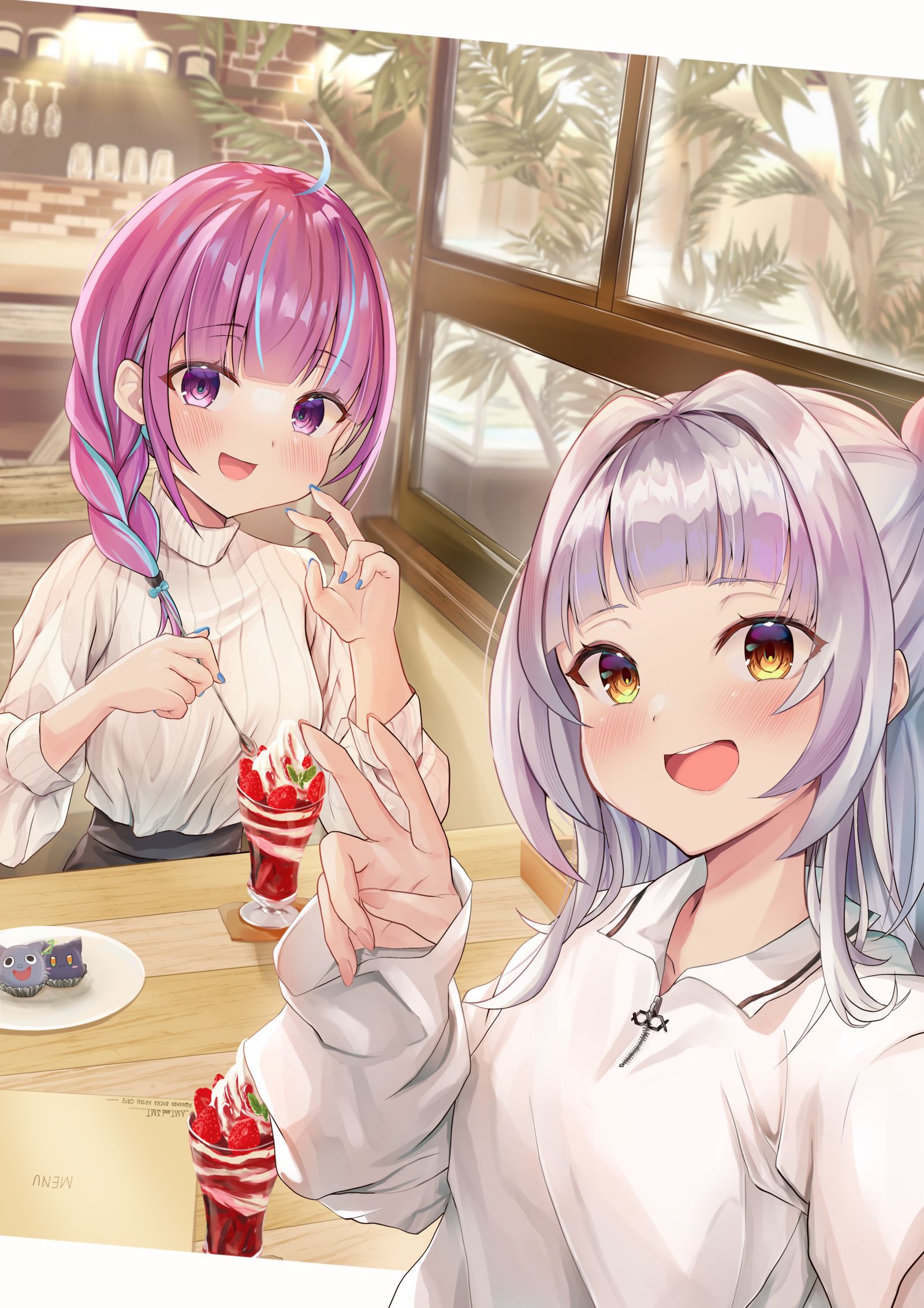 シオン「あくあちゃんぴーすぴ〜す！ 」