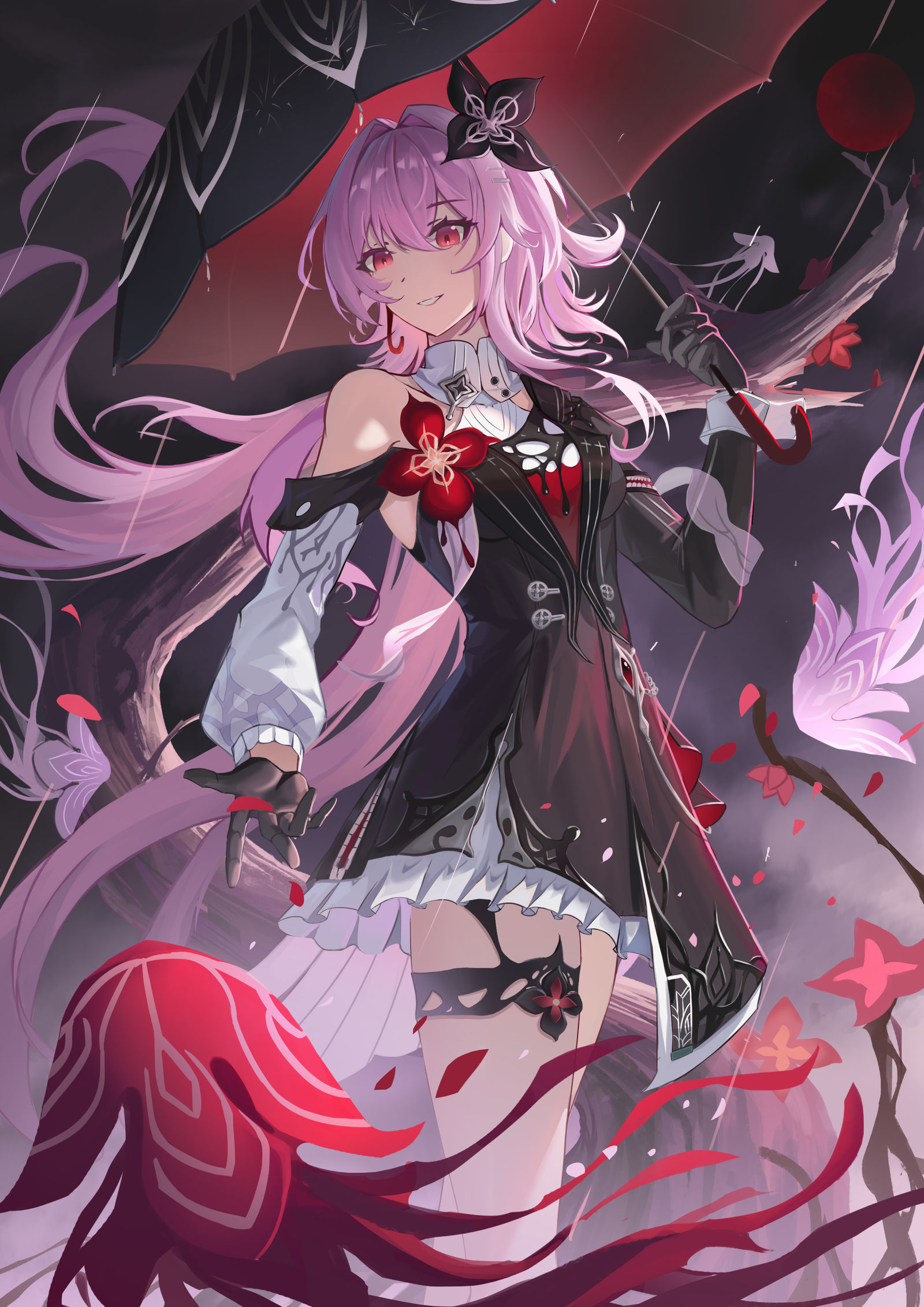 长夜月插画图片壁纸