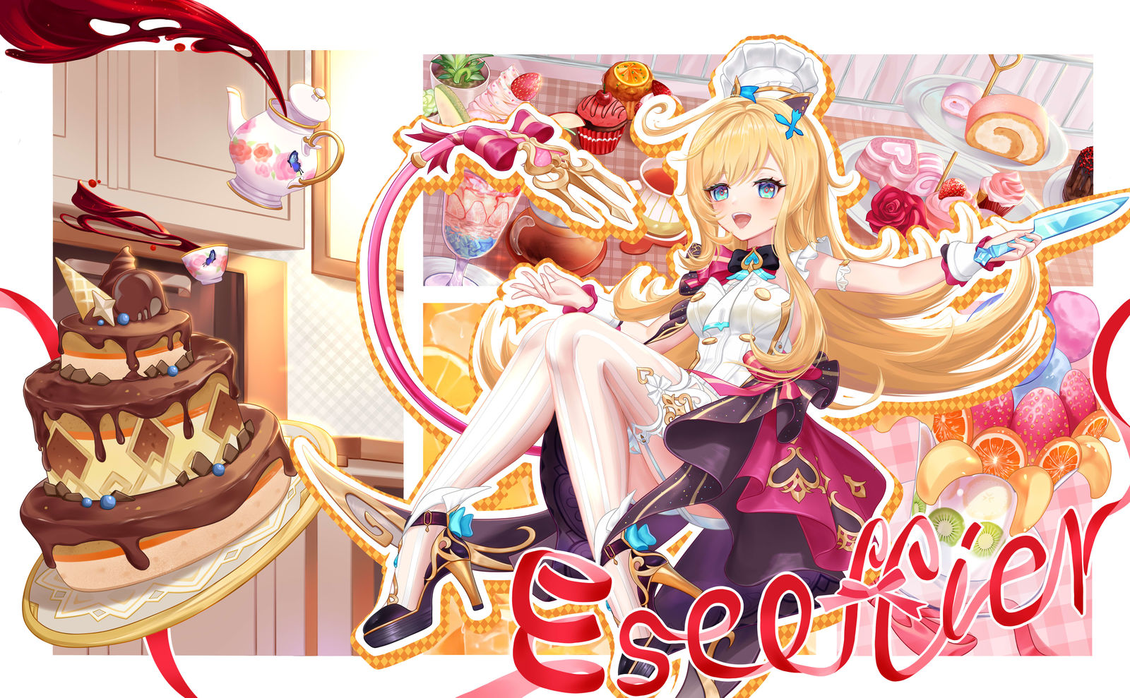 爱可菲插画图片壁纸