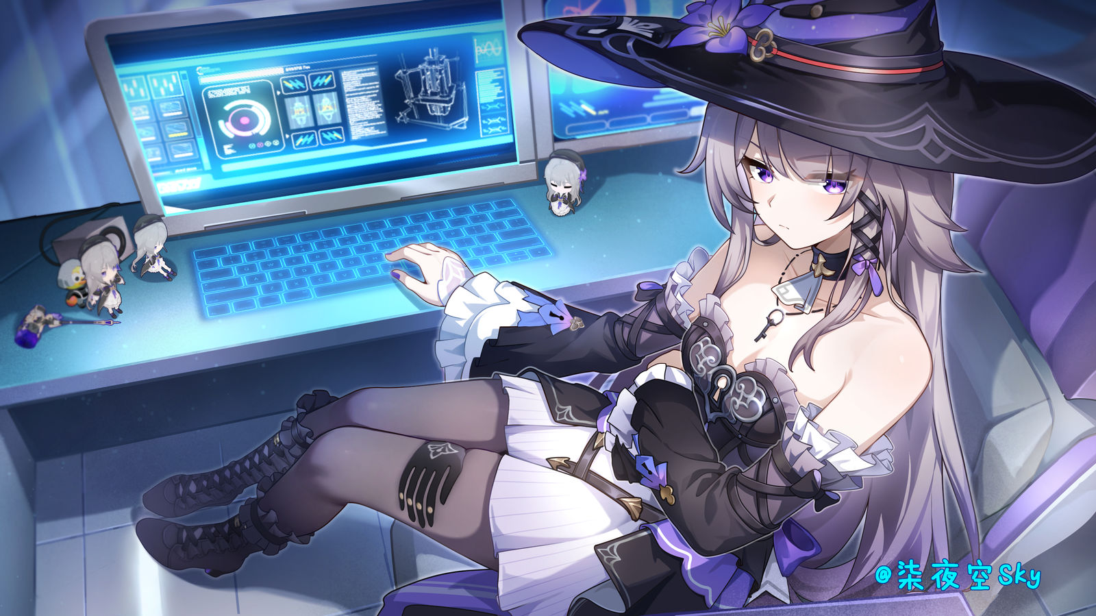 误入大黑塔的房间？！头像同人高清图