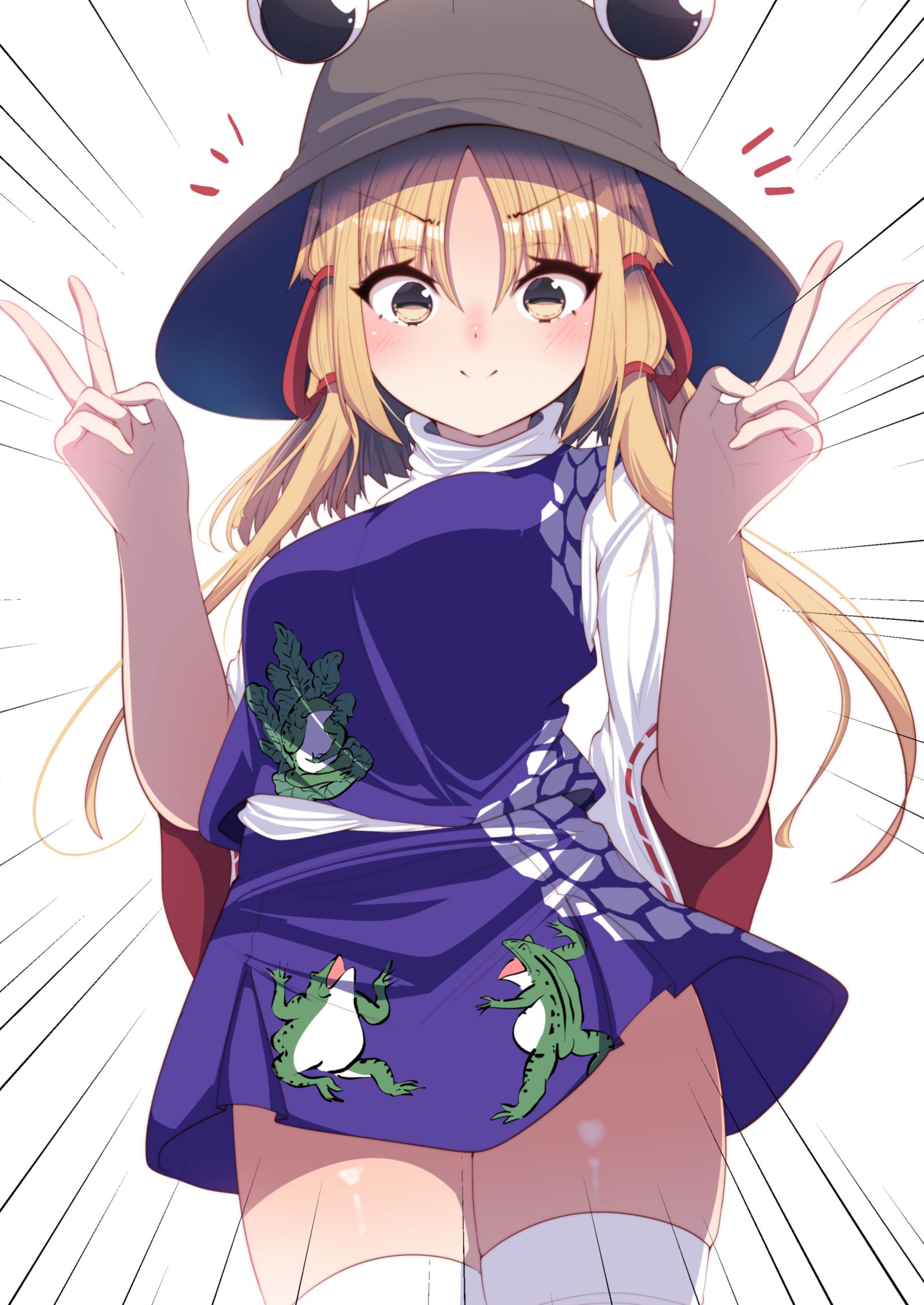 どや顔ダブルピース諏訪子ちゃん