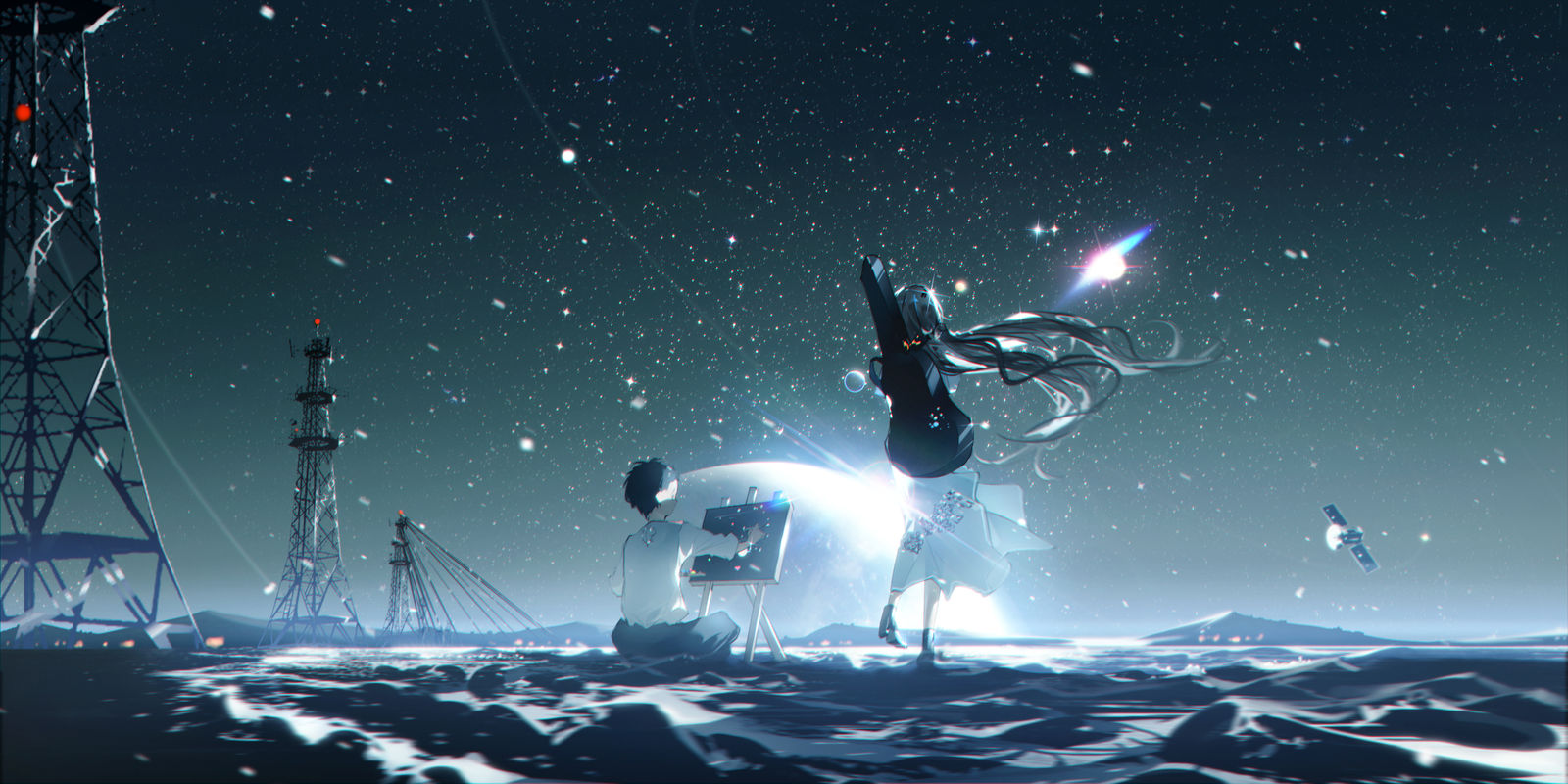 飞出太阳系系列1插画图片壁纸