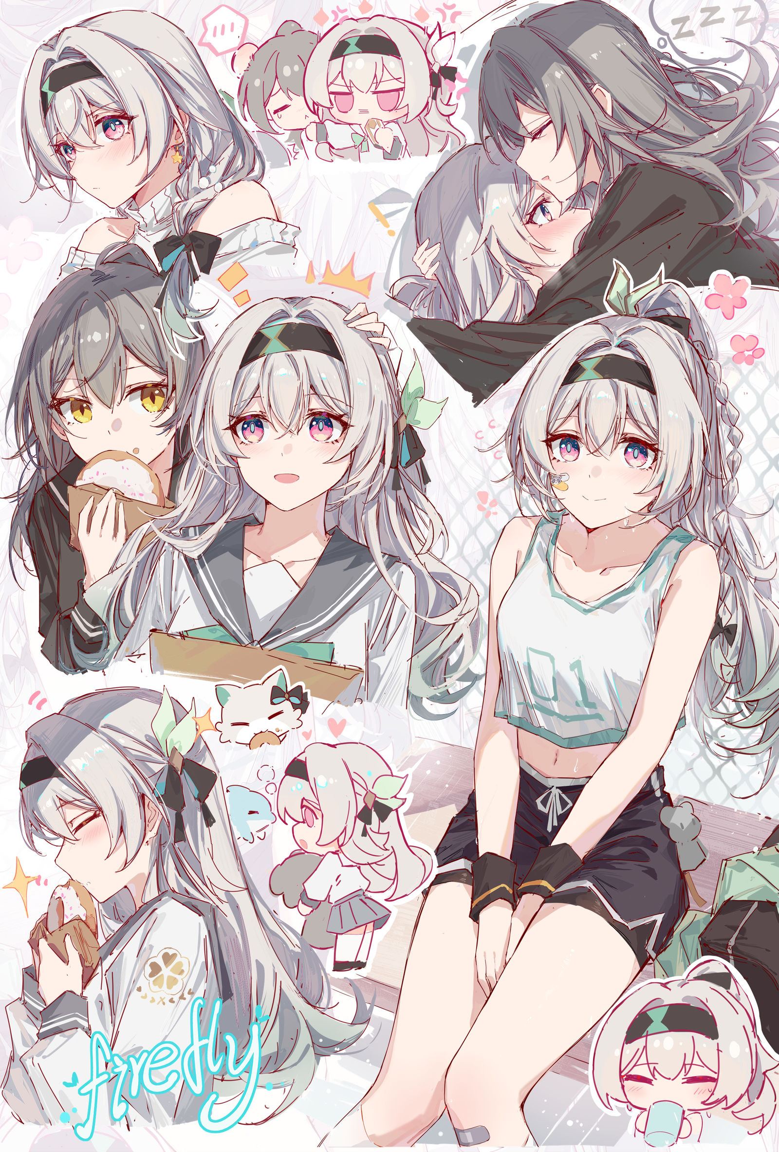星和流萤插画图片壁纸
