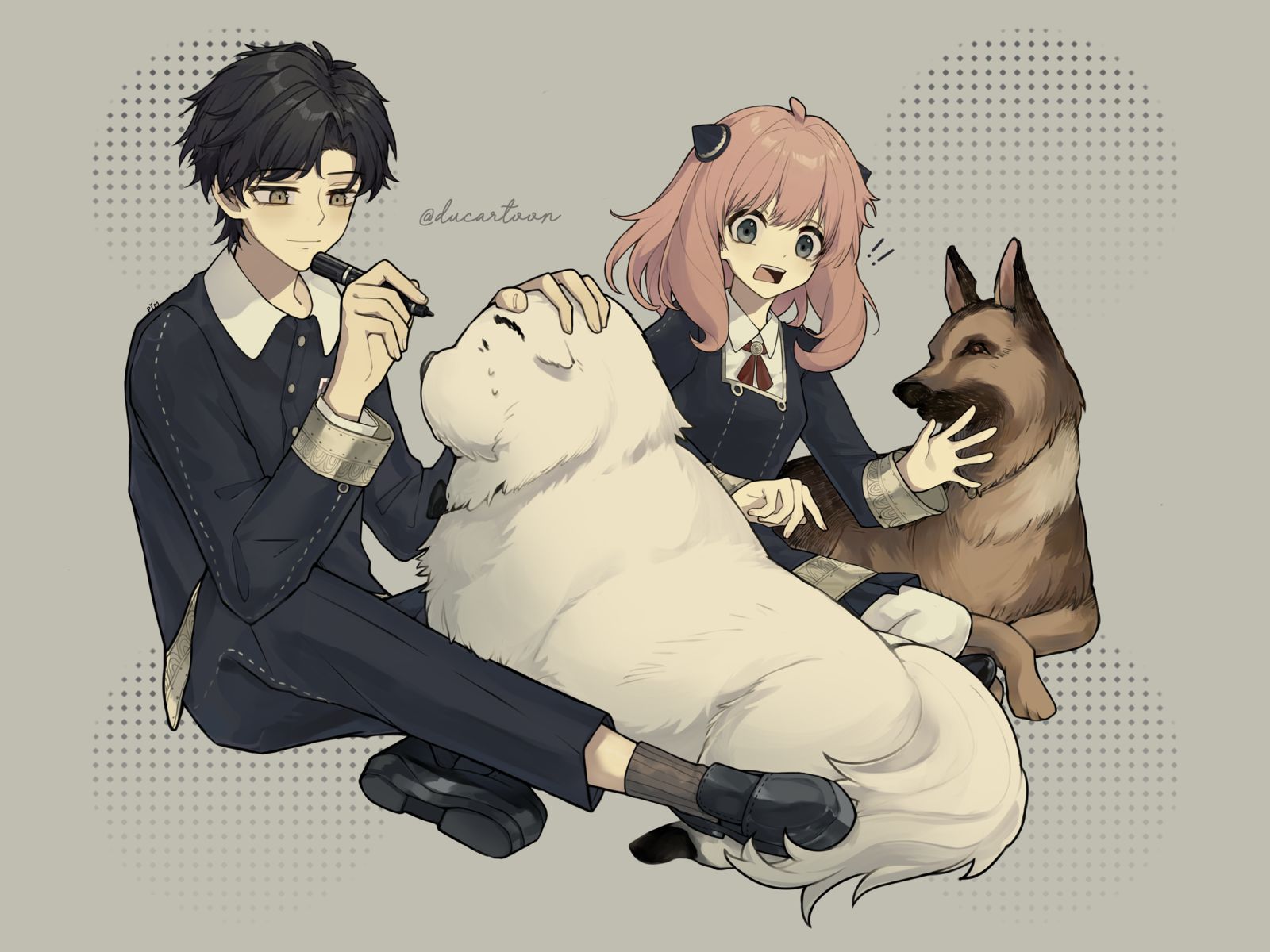 Looks like Bond needs some help 插画图片壁纸