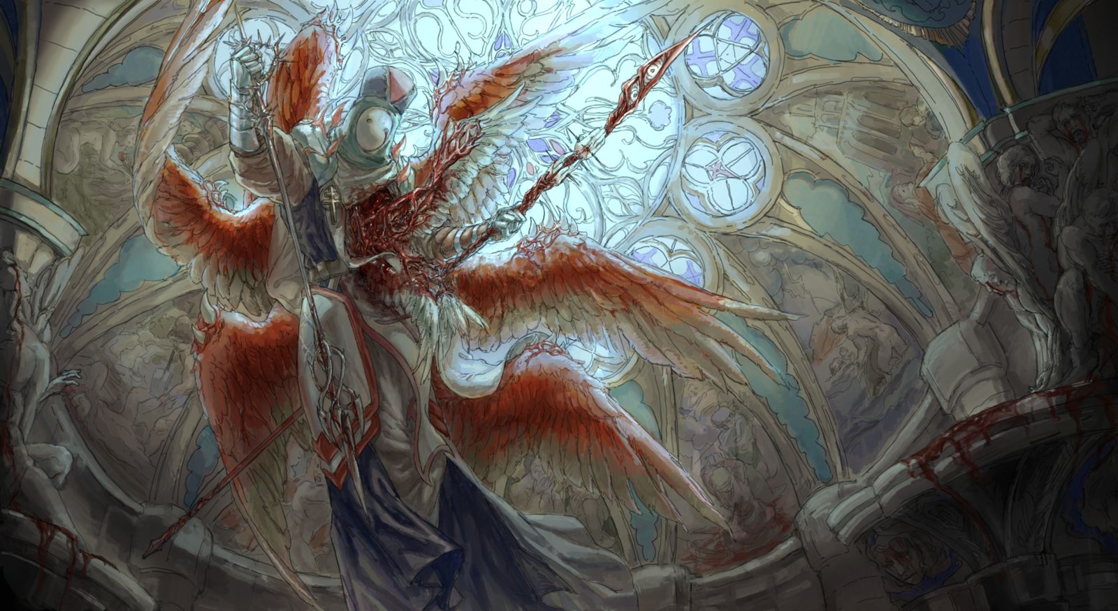 穹顶另一端插画图片壁纸