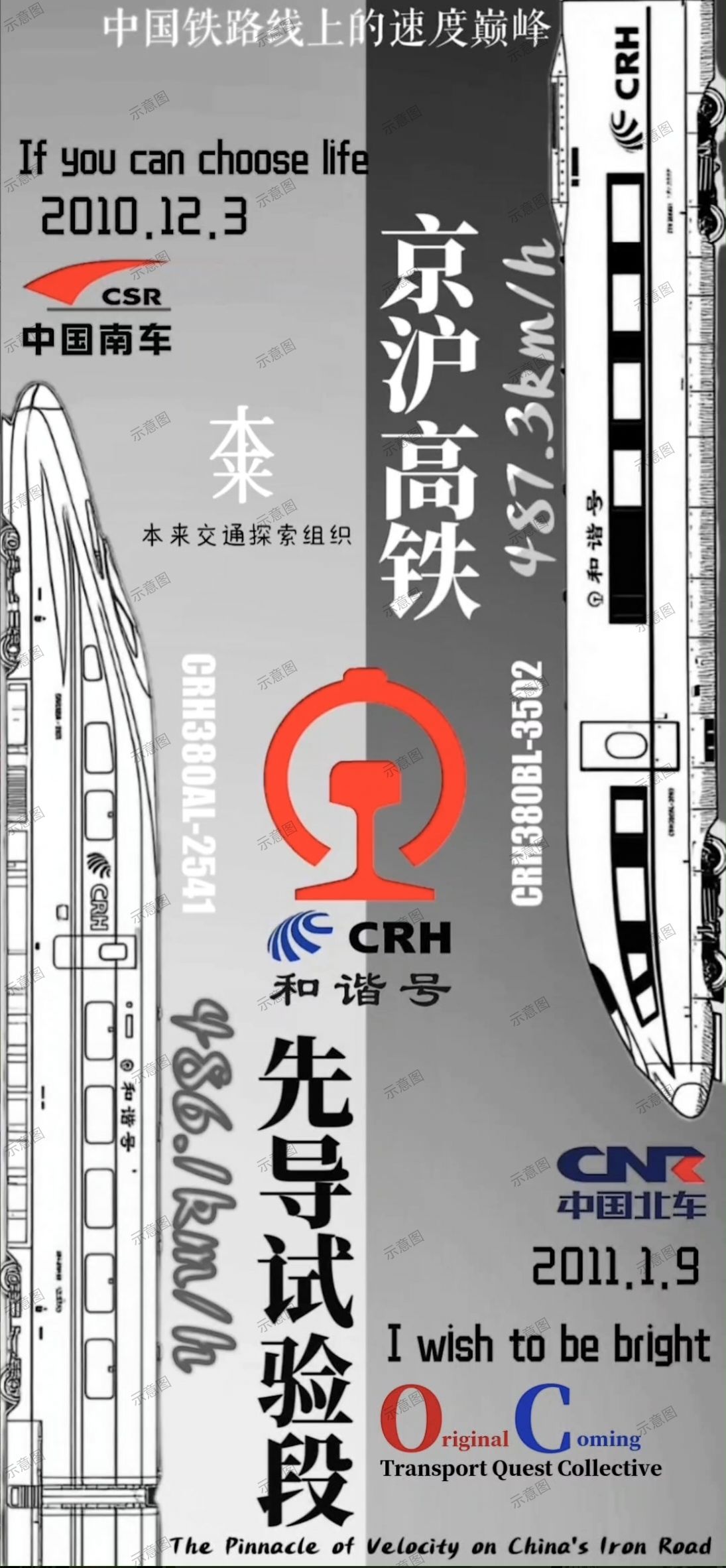 京沪高铁先导试验段综合实验——创意海报头像同人高清图