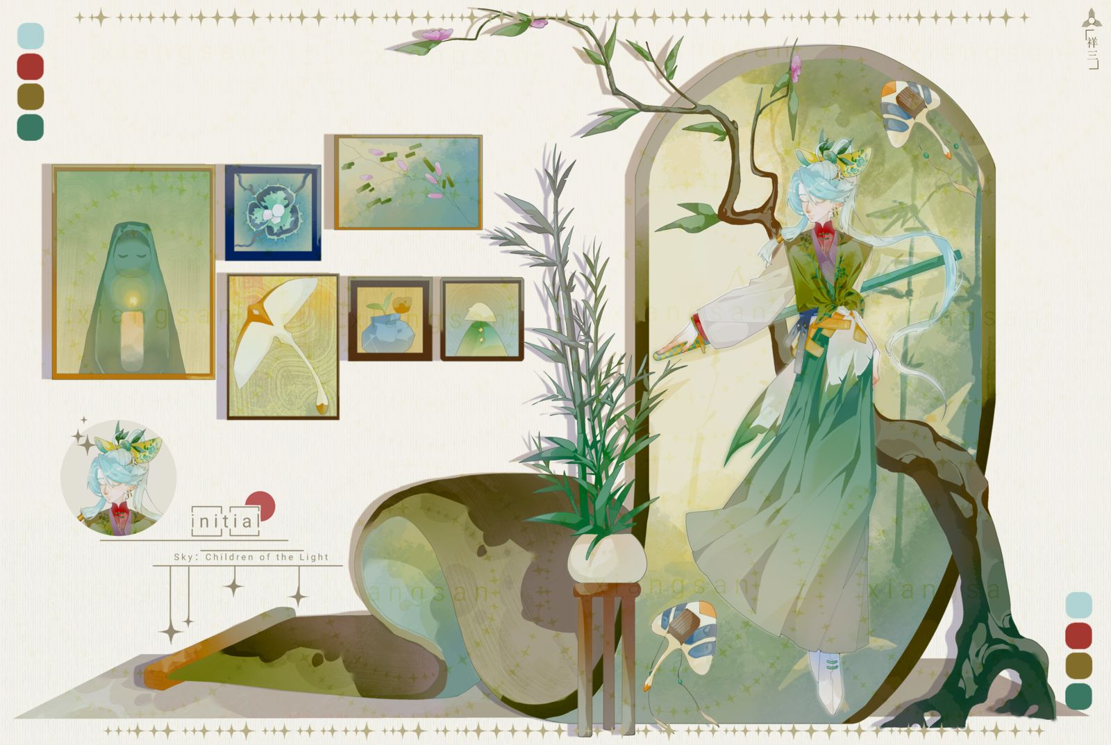 清风插画图片壁纸