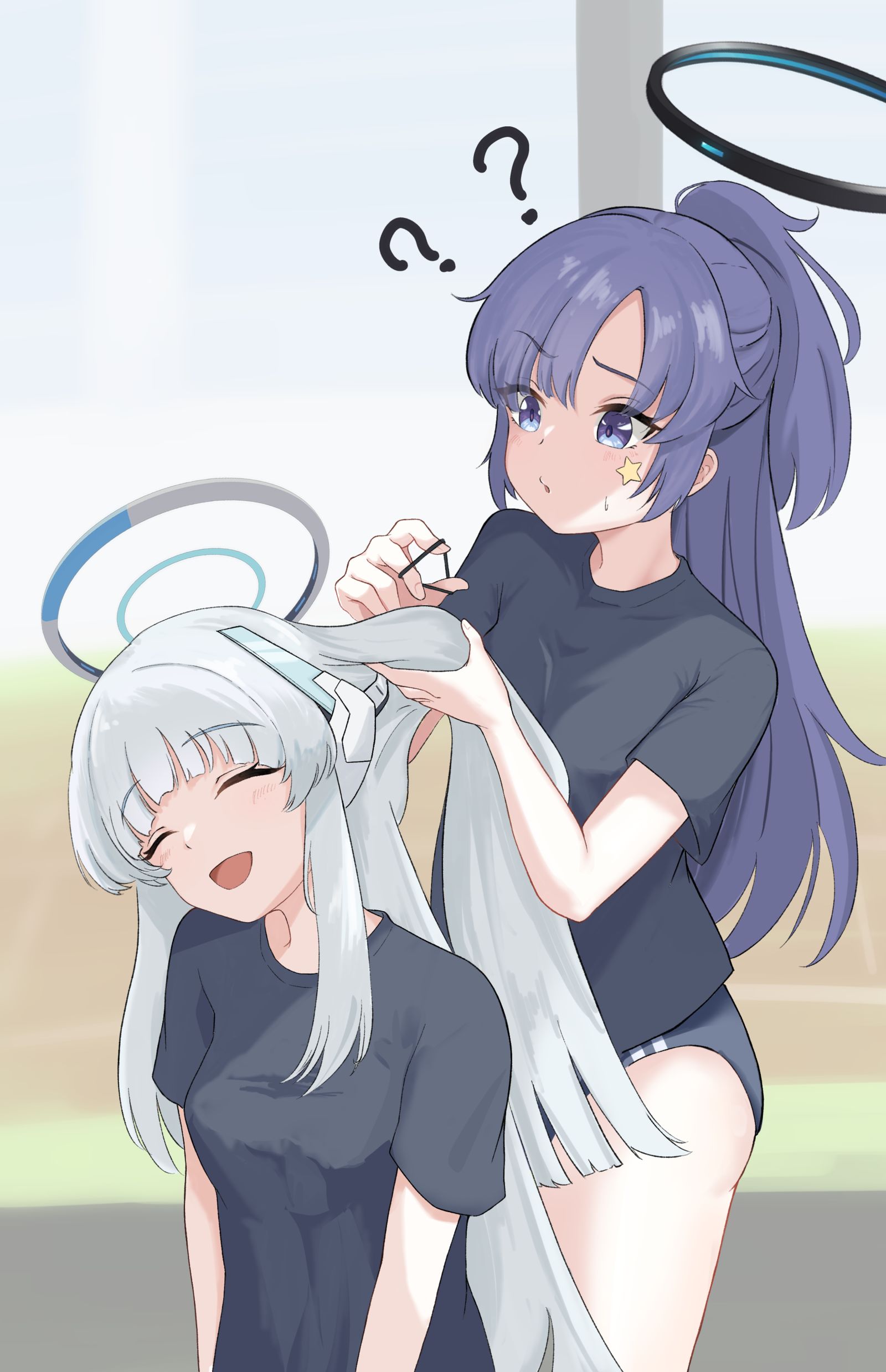 ノアの髪を色々したいユウカ