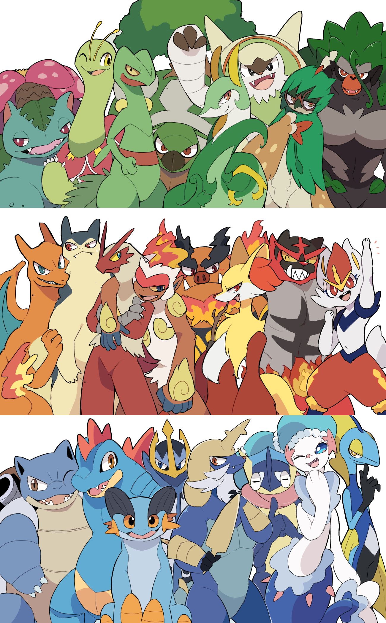 集合御三家ズ‼︎ 头像同人高清图