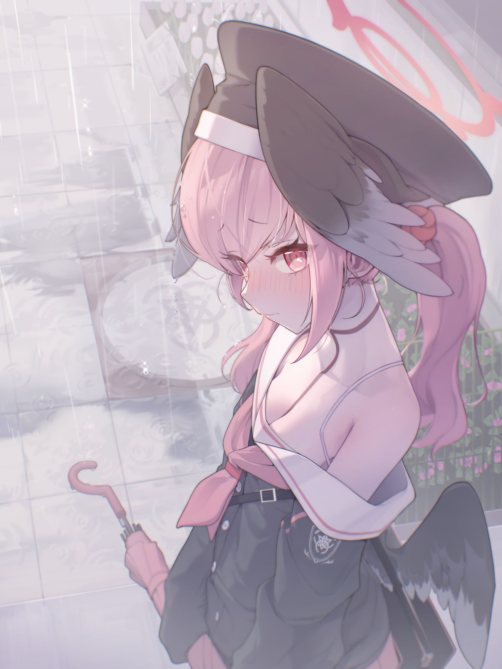 先生、傘持ってきてないよね