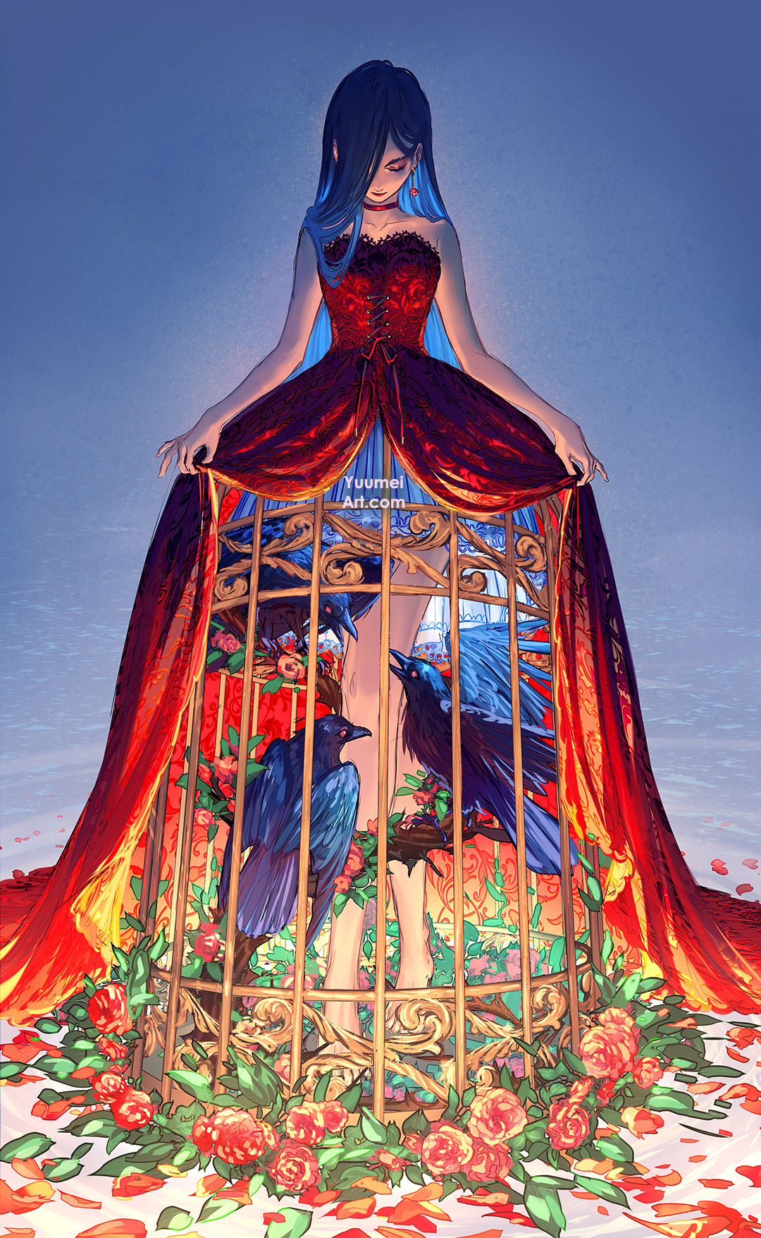 Caged Wings插画图片壁纸