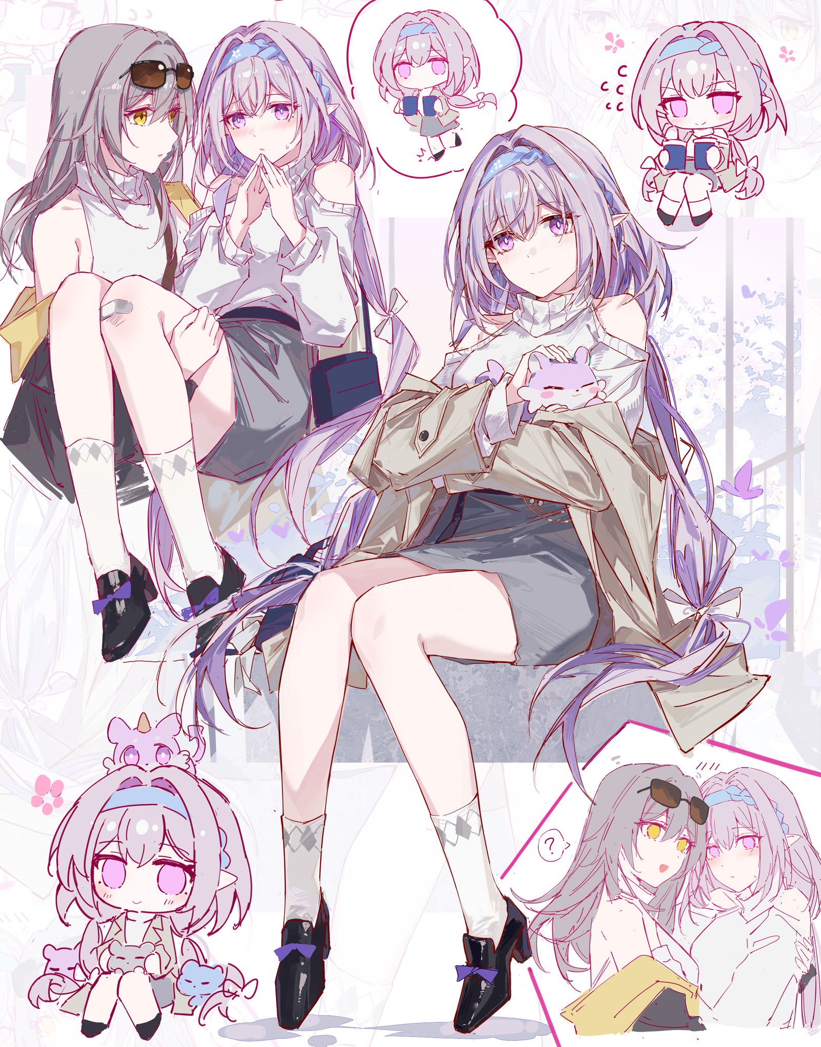 瑞幸瑕蝶插画图片壁纸