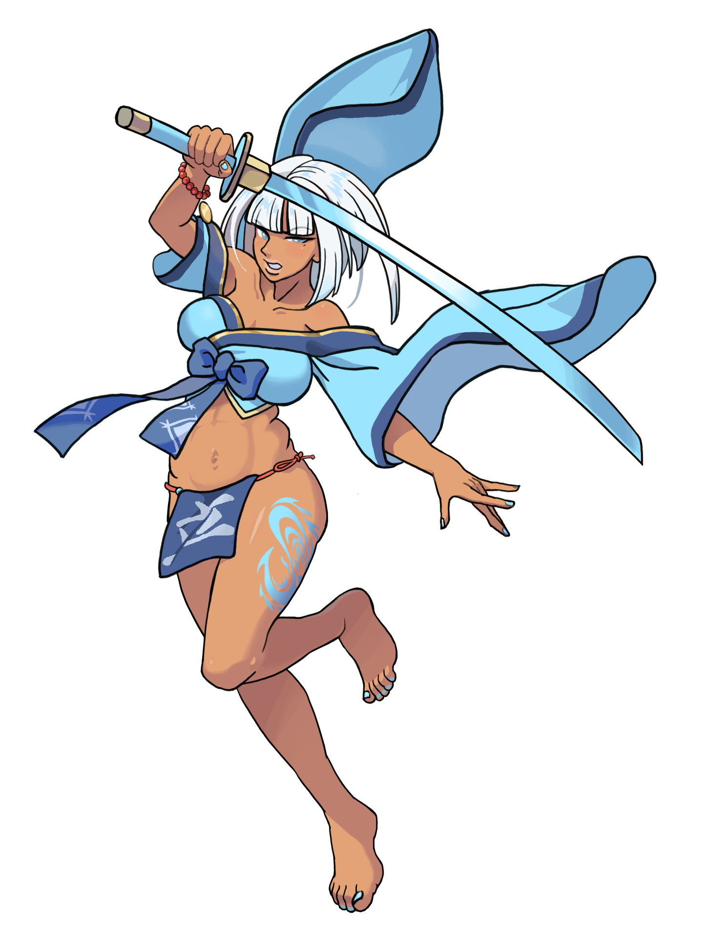 古风黑皮角色设计