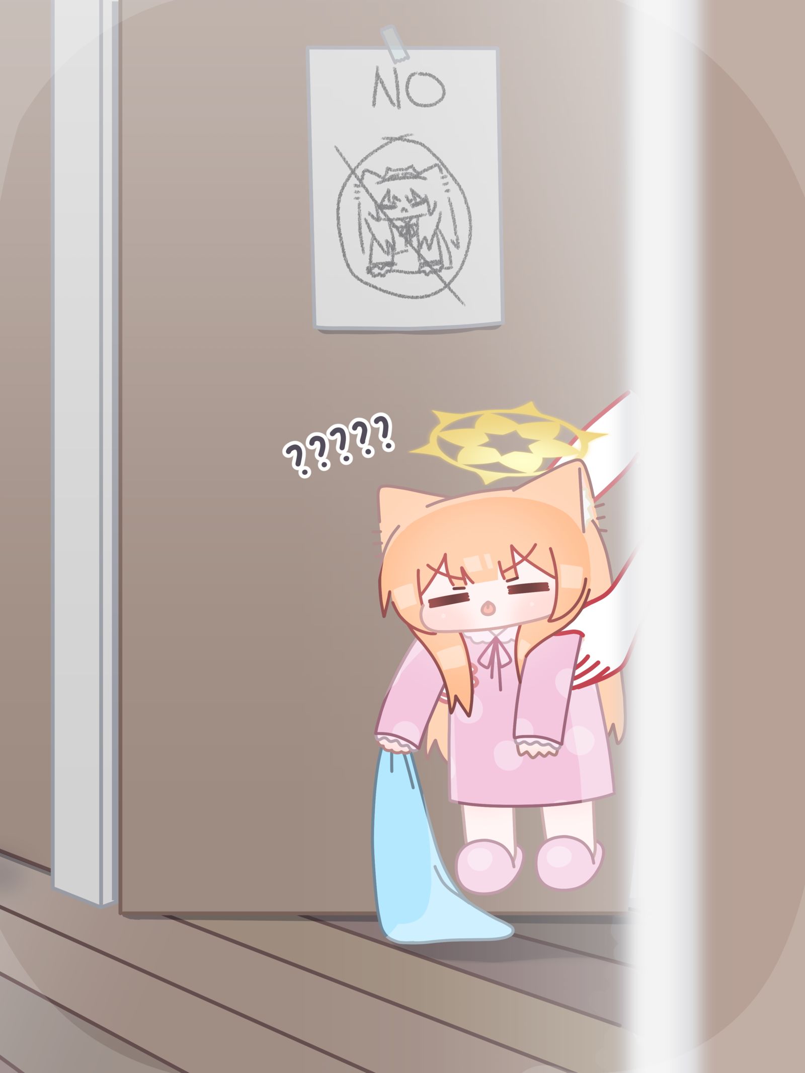 nope插画图片壁纸