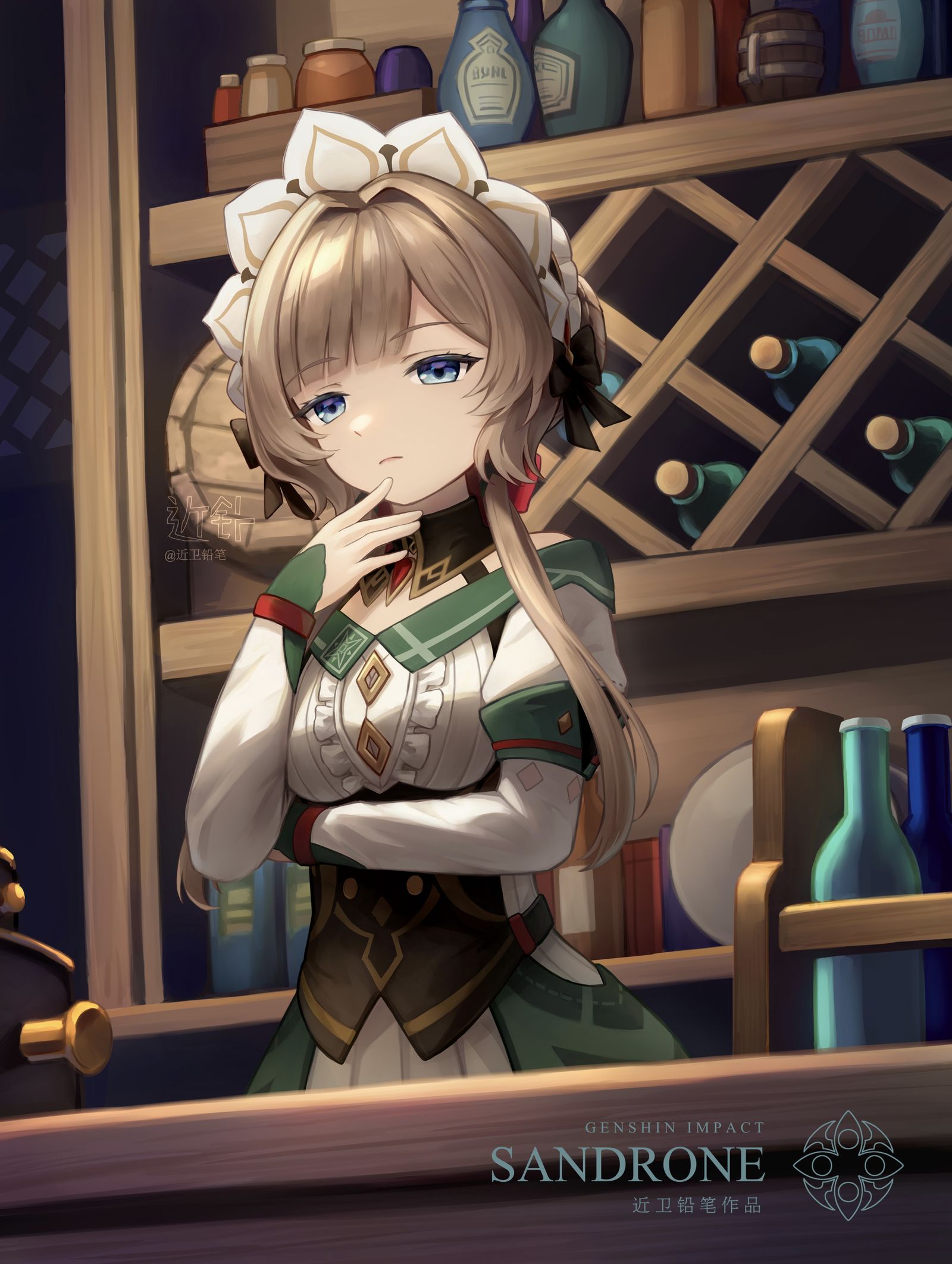 木偶 桑多涅 （凯瑟琳制服）插画图片壁纸