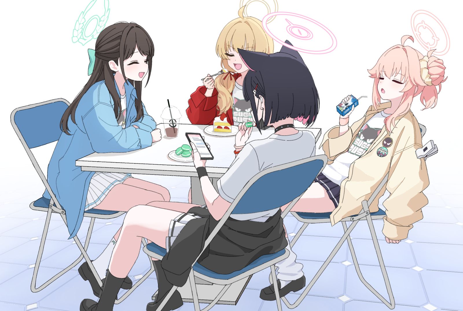 今週の放課後スイーツ部插画图片壁纸