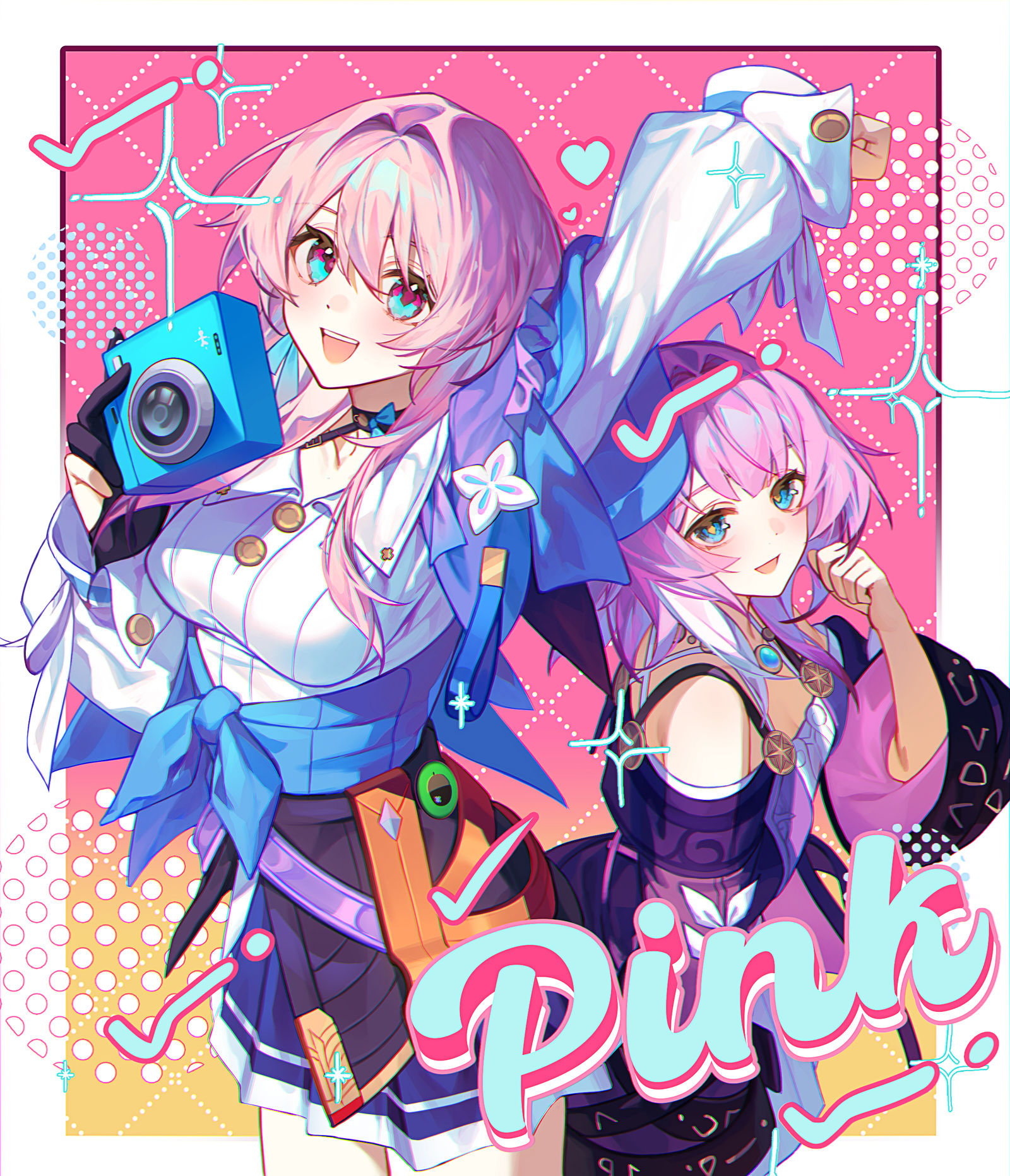 PINK插画图片壁纸