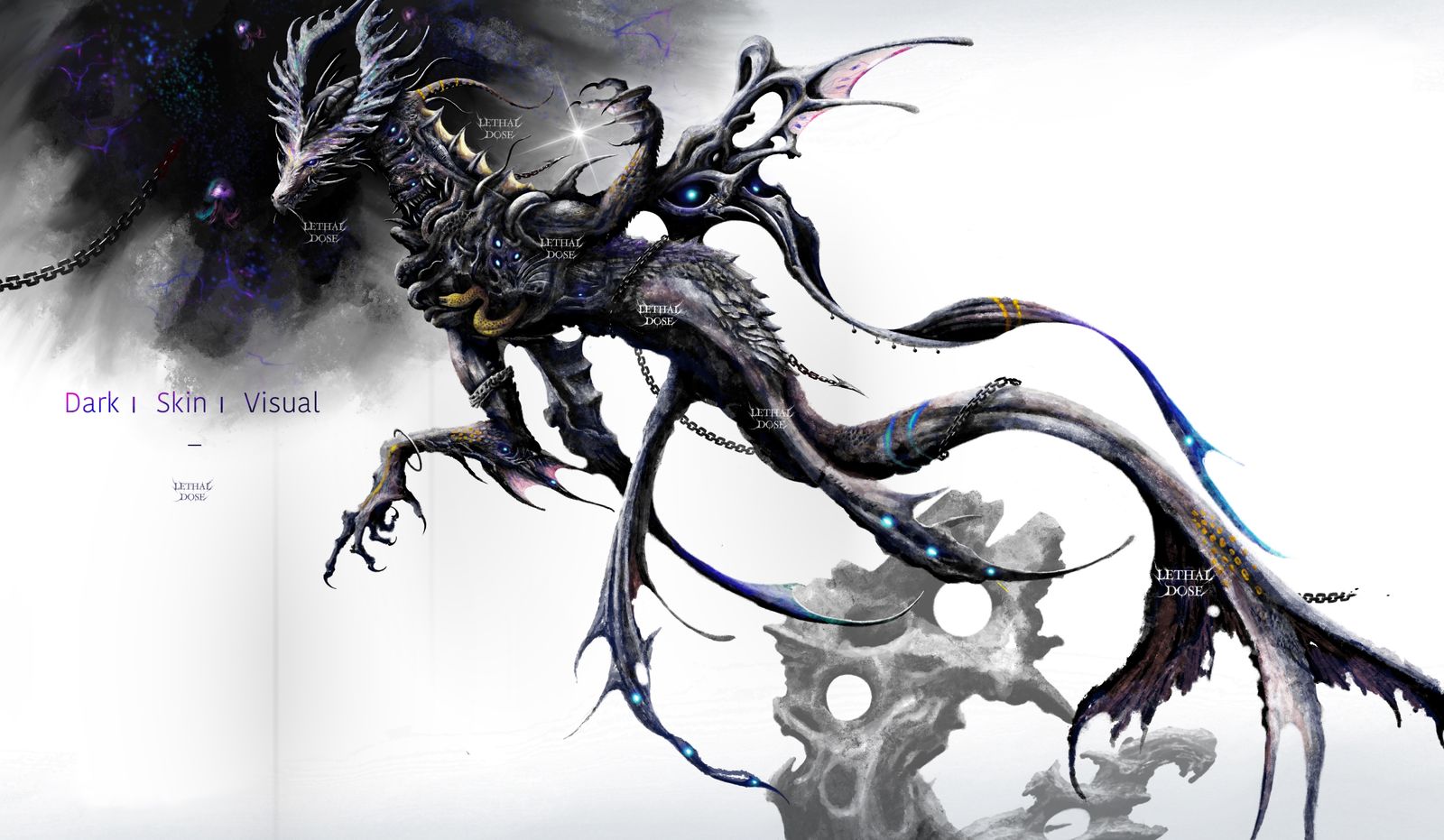 龙设委托｜幽潮冥灵插画图片壁纸