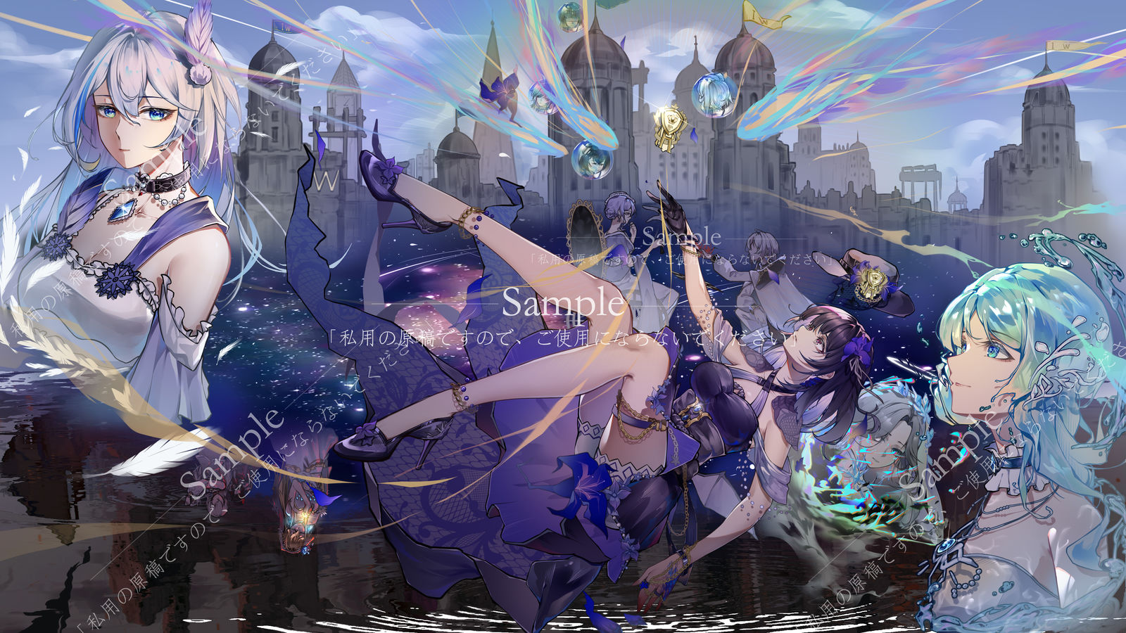 一张多人稿件展示