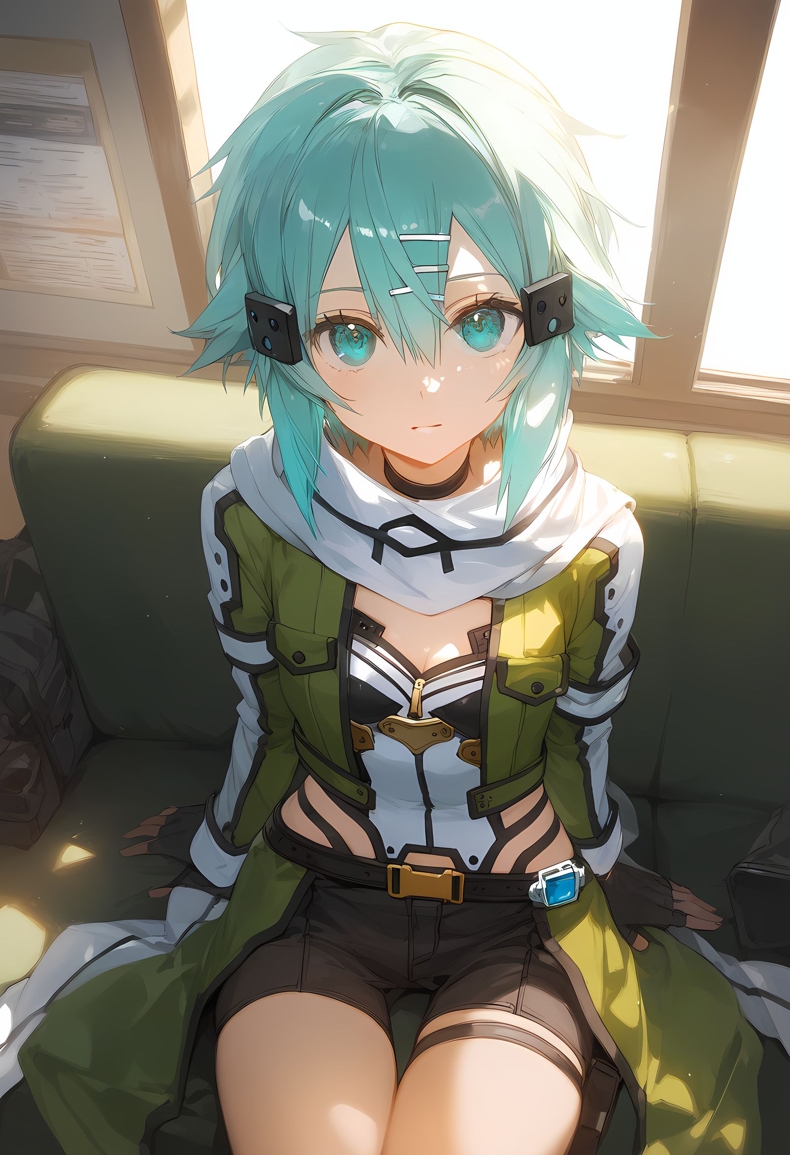 朝田詩乃-AIイラストSwordArtOnline