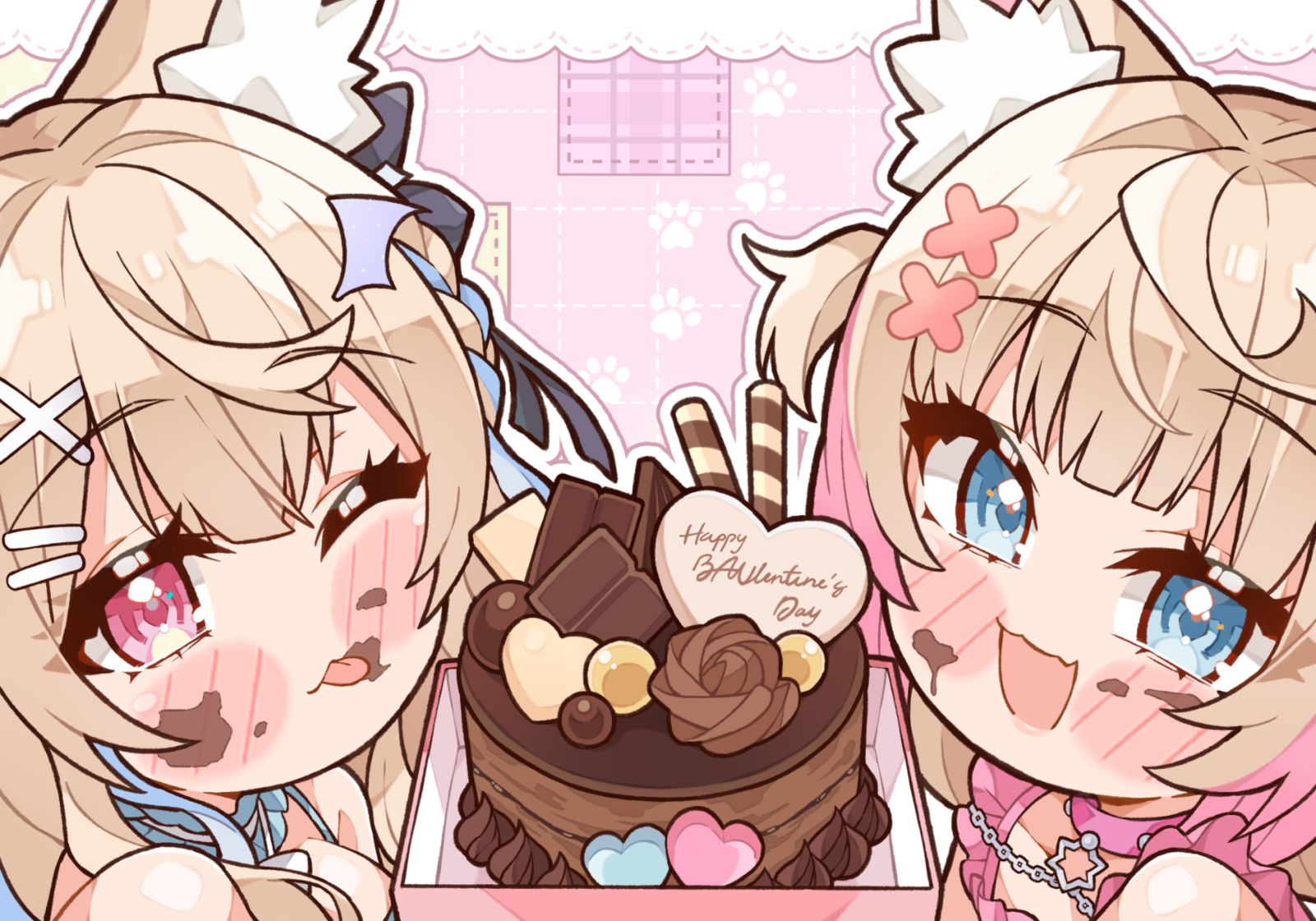 Happy BAU-lentine's插画图片壁纸