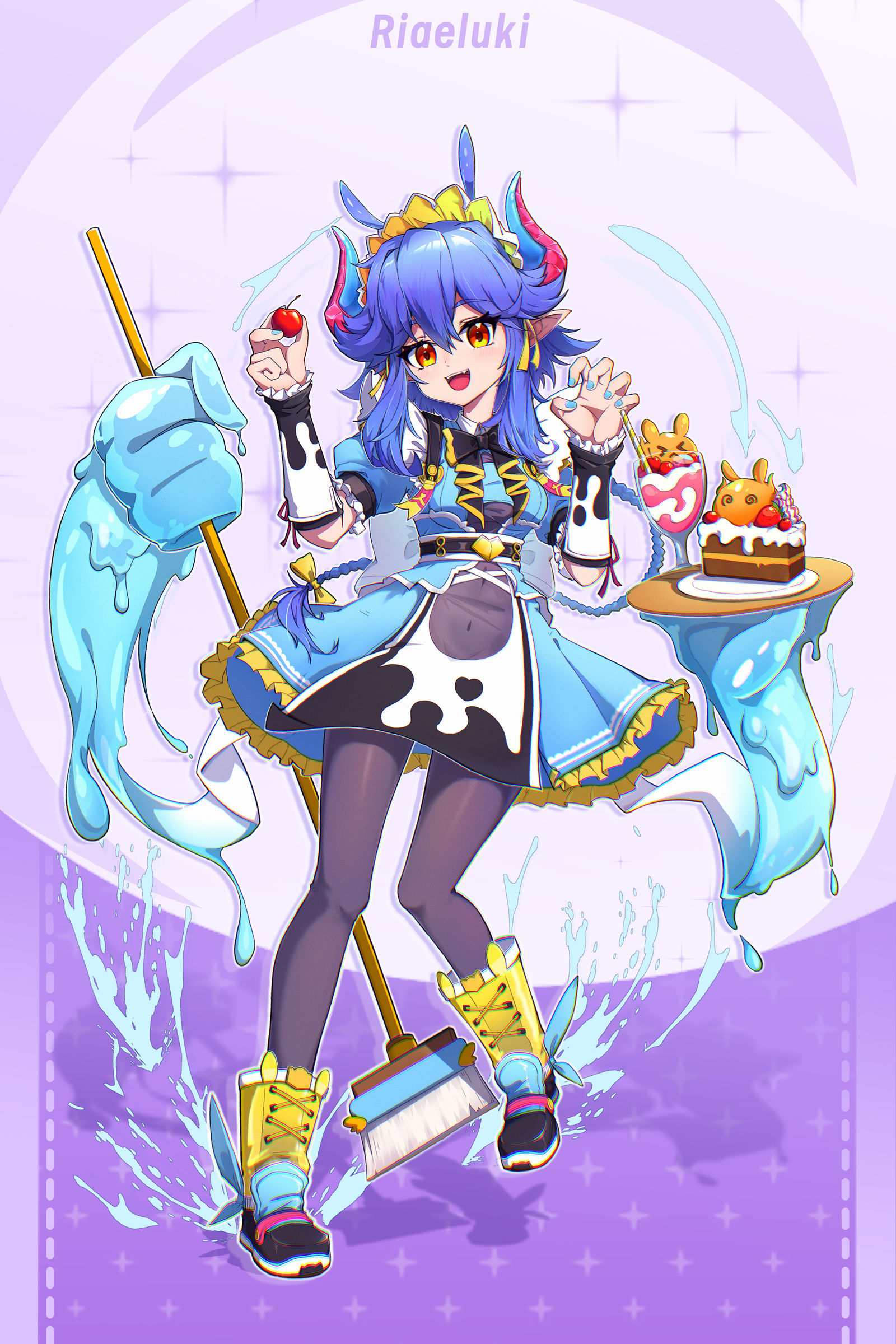 【OC】史莱姆龙娘 Riealuki头像同人高清图