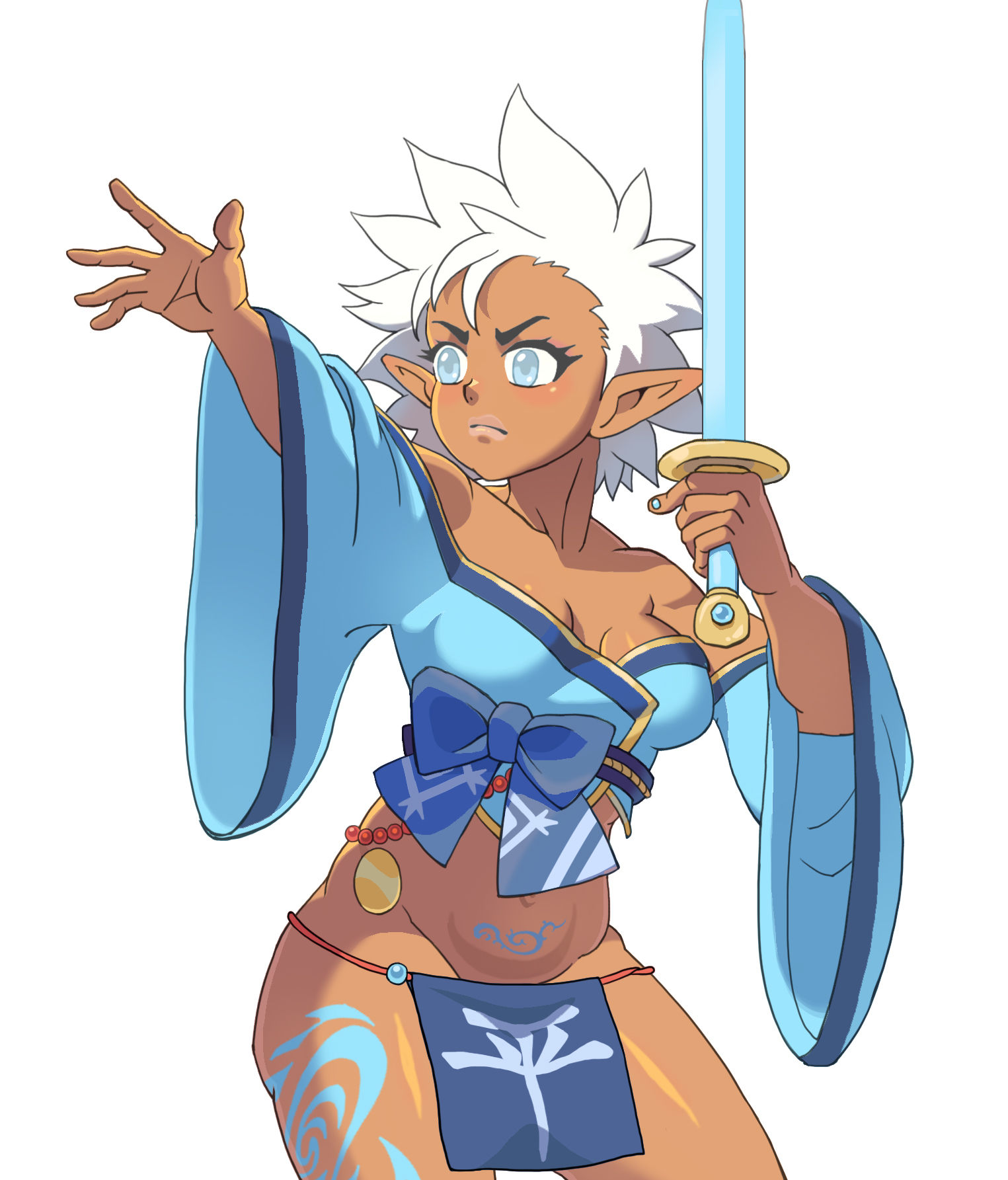 古风黑皮角色设计