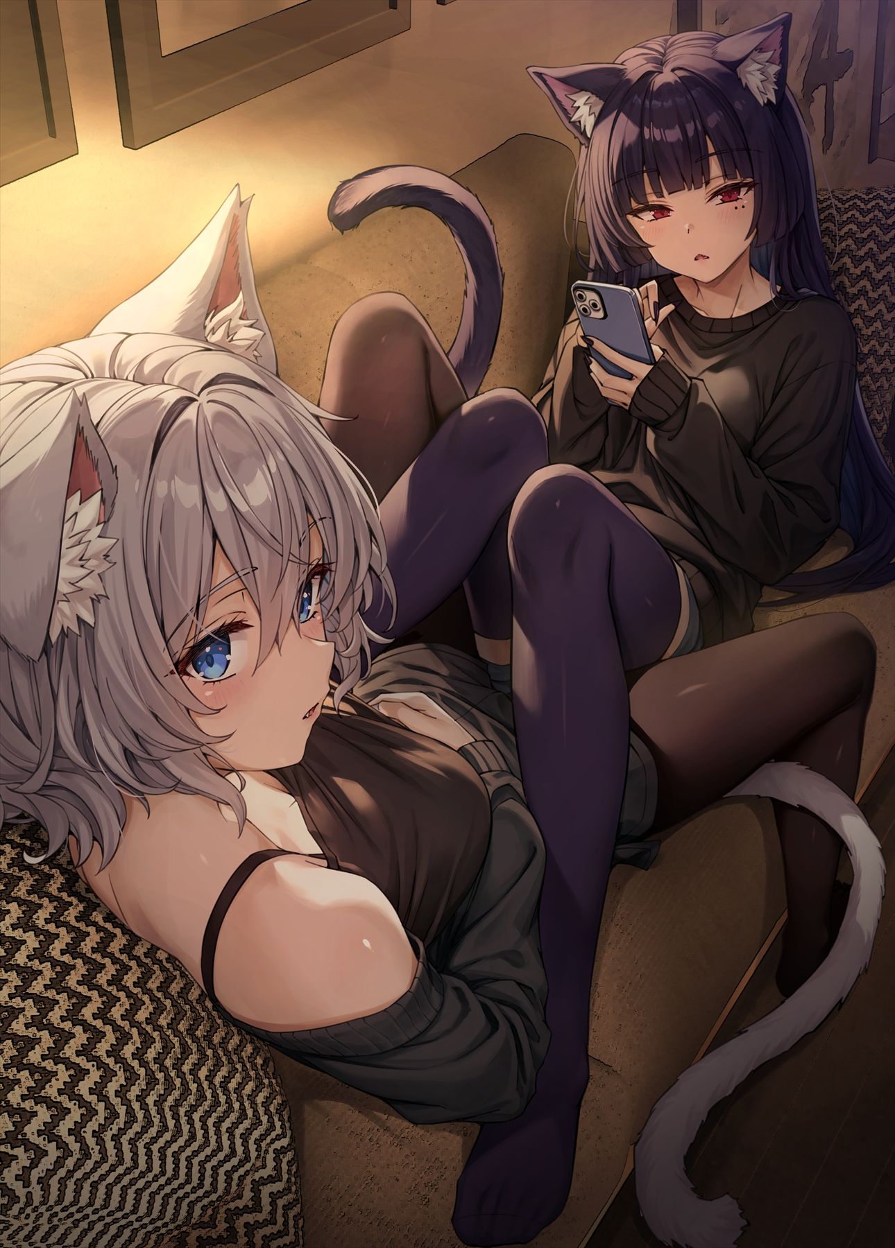 飼い猫二匹 ‍⬛-猫耳独占欲が強すぎるヤンデレ飼い猫ちゃん