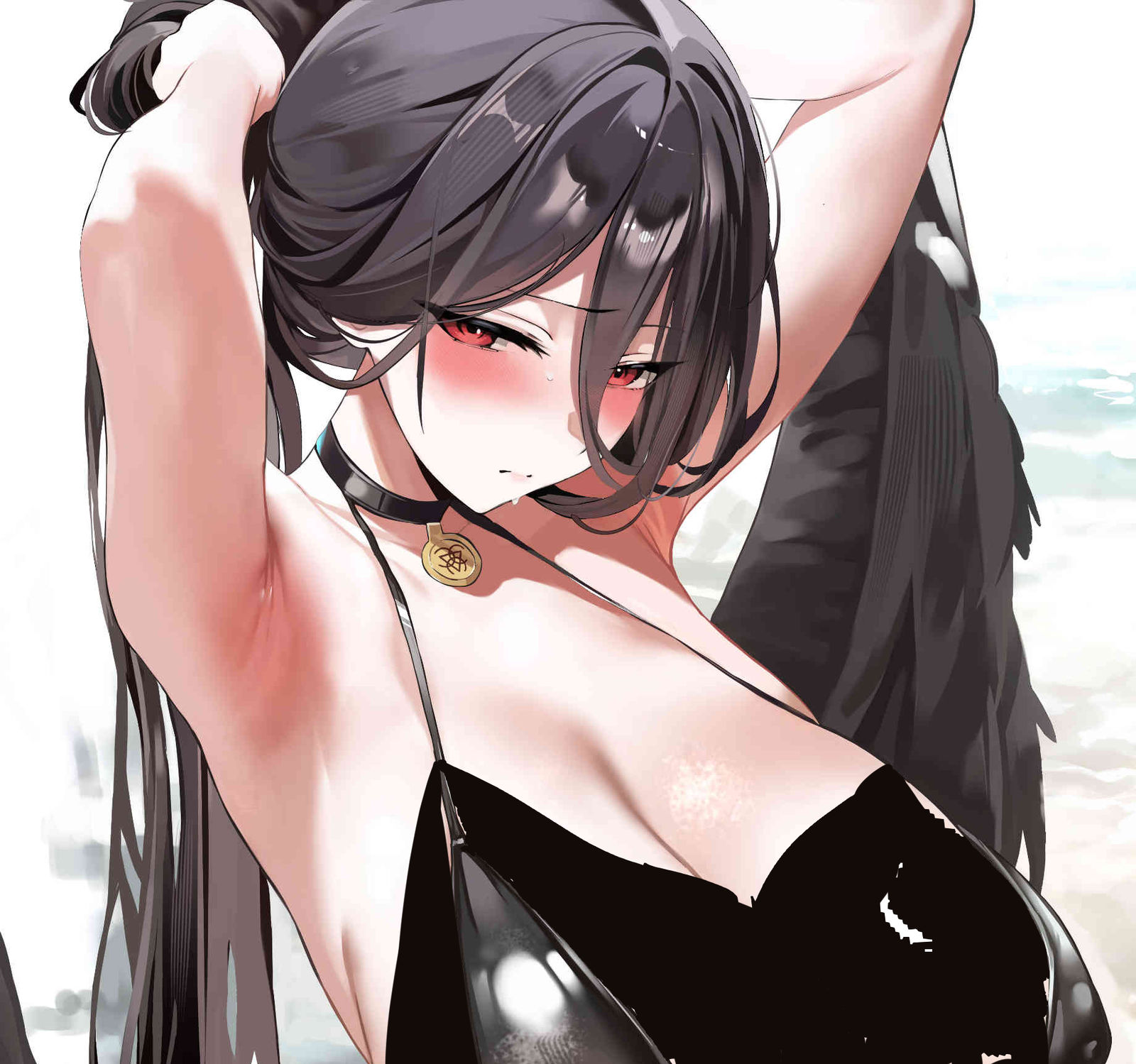 羽川莲实插画图片壁纸