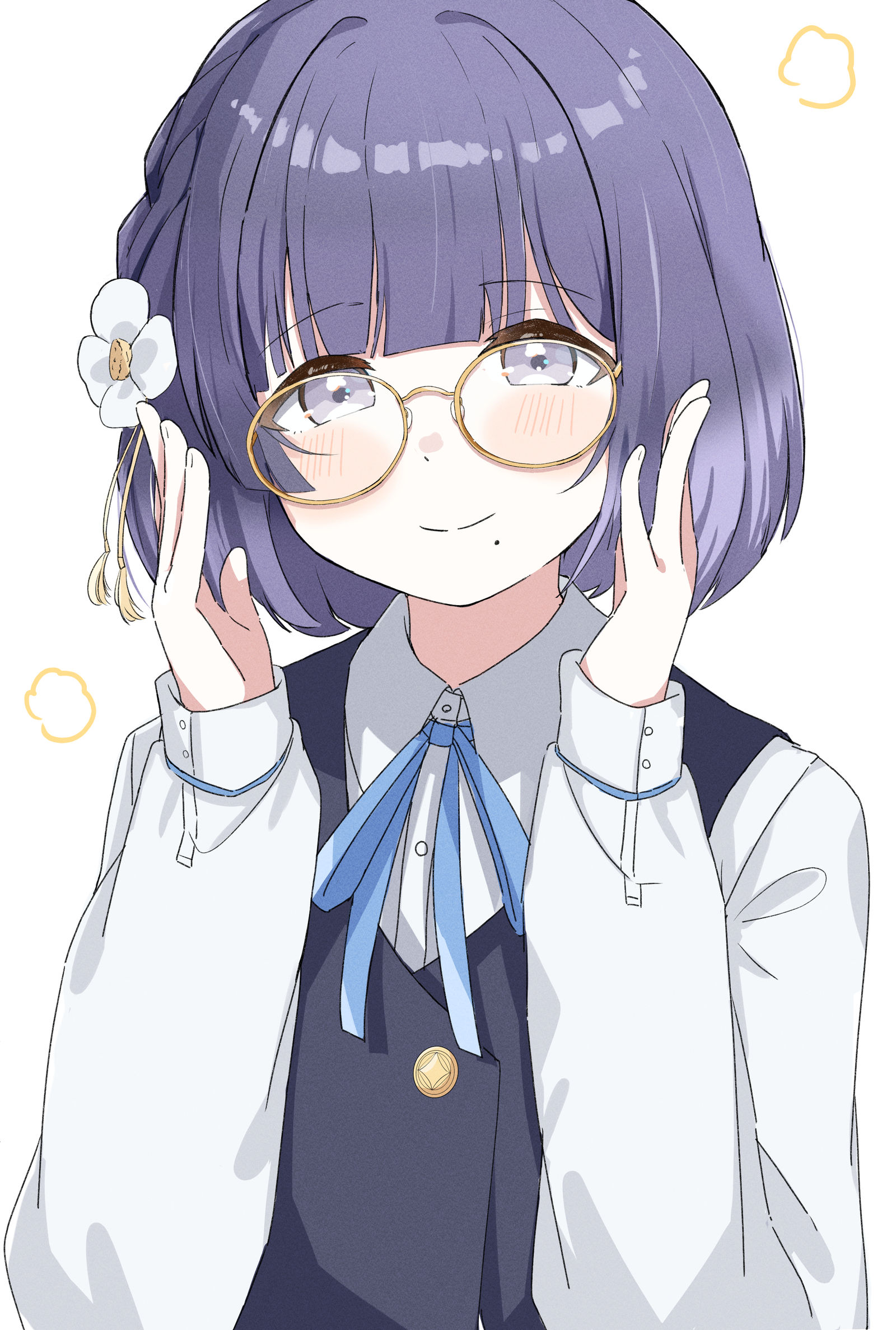 めがね美鈴插画图片壁纸