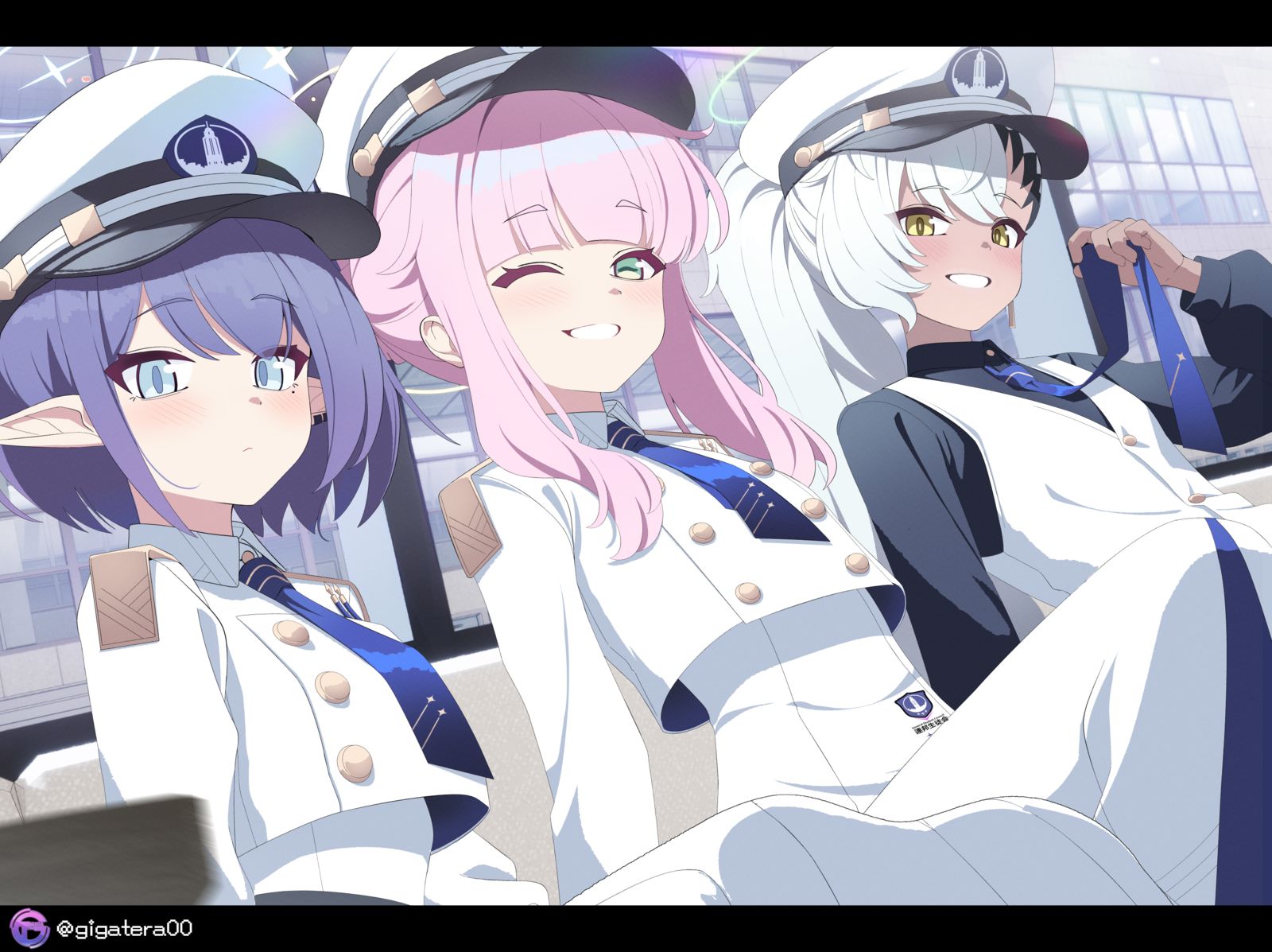 連邦生徒会 トリオ3插画图片壁纸