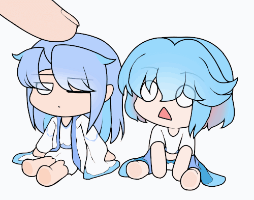 摸摸猫头鹰和水母OWO