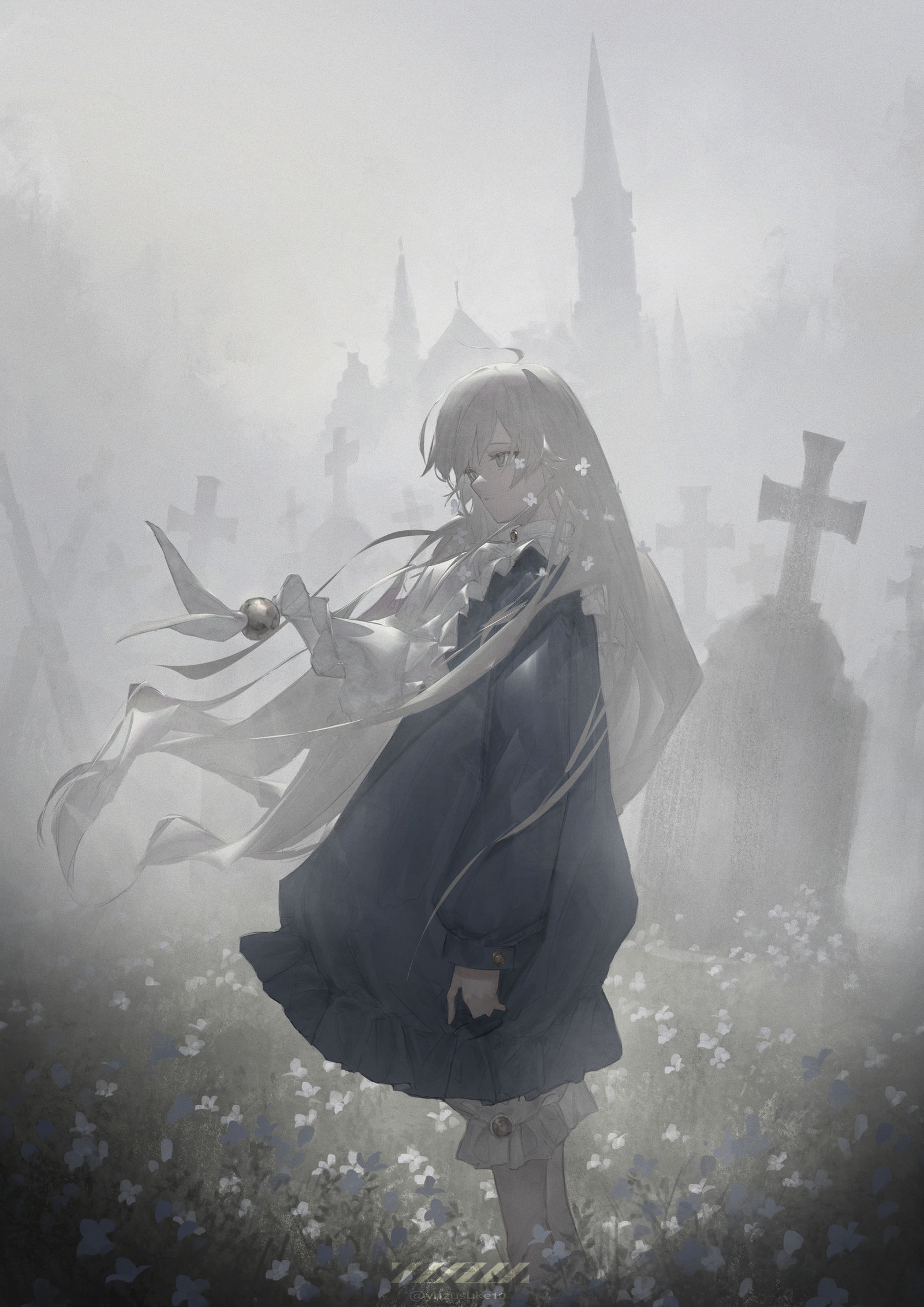 無題-女孩子白发