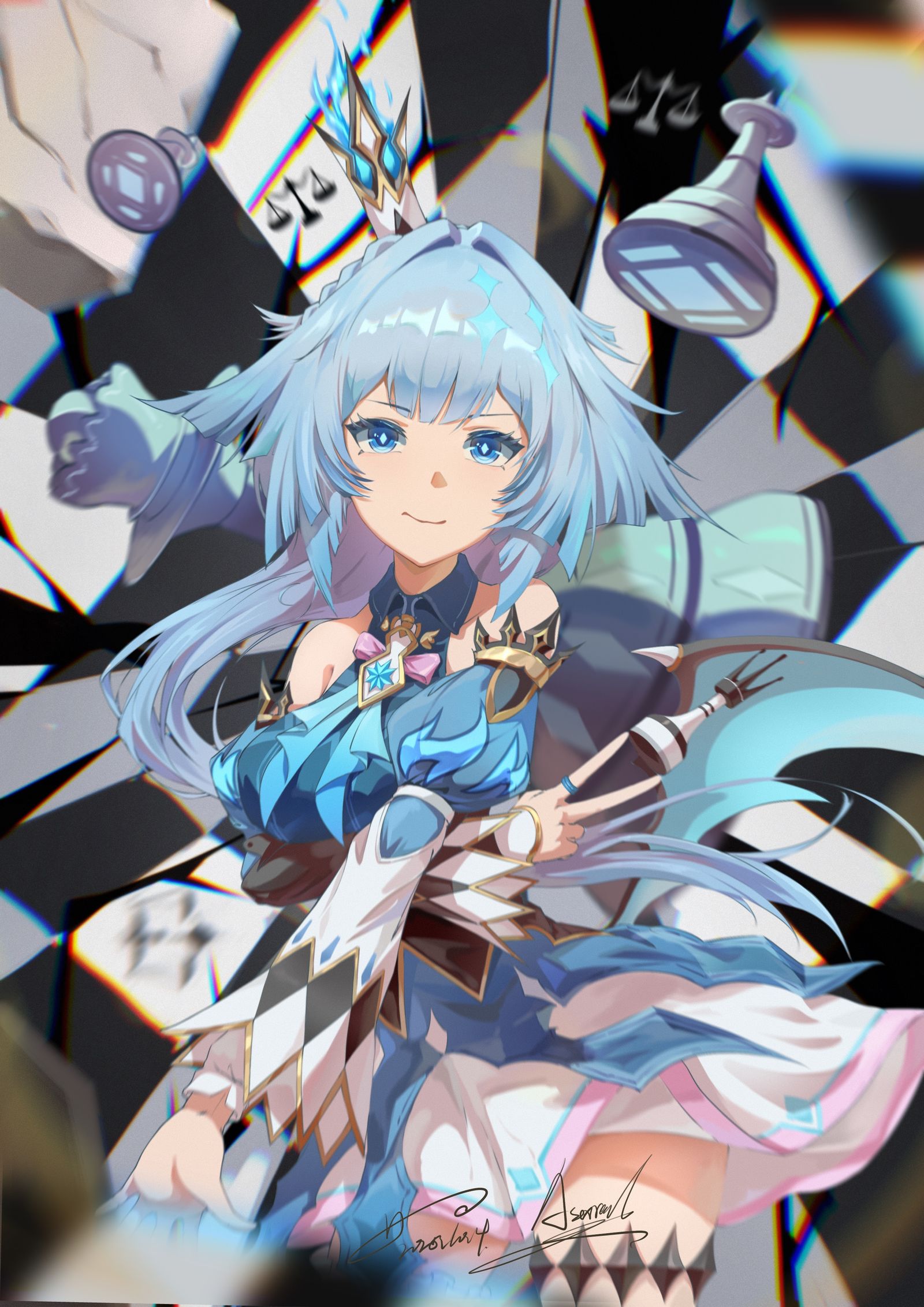 没抽到刻律自己画了刻律🎃🎃插画图片壁纸