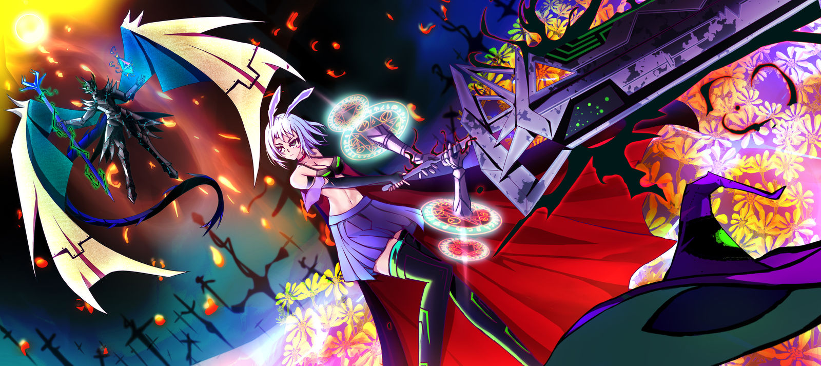 破灭之龙与大剑魔女头像同人高清图