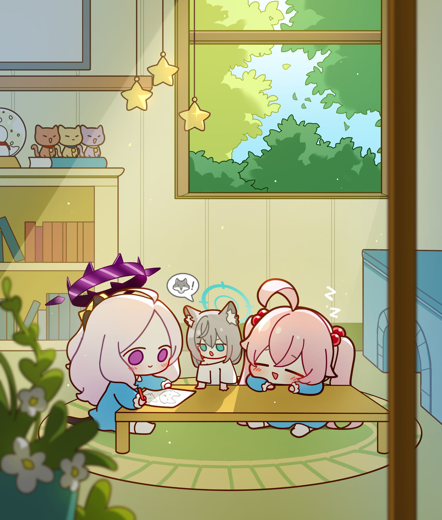 나른한 오후插画图片壁纸