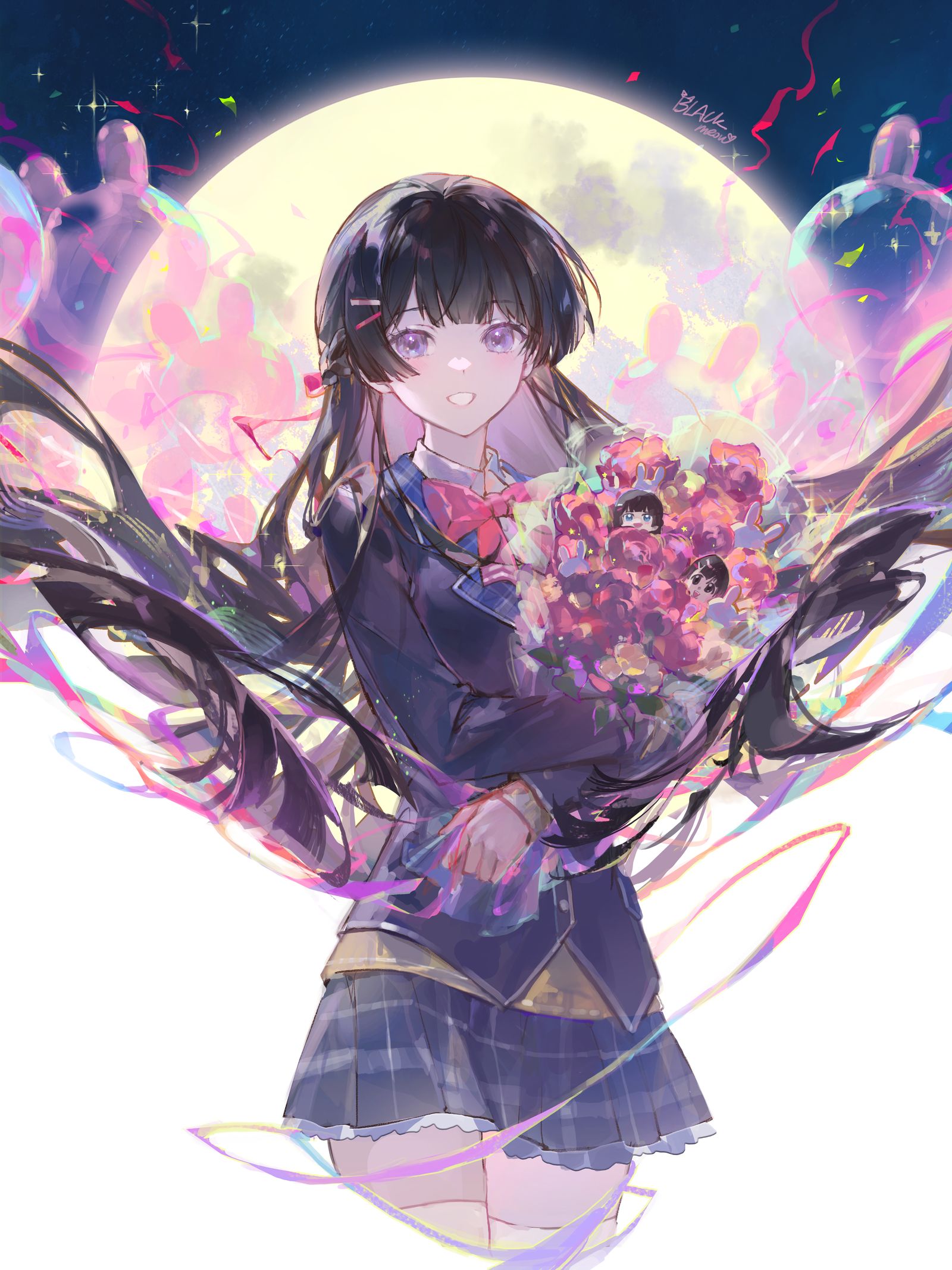 月ノ美兎 誕生日おめでとう 插画图片壁纸