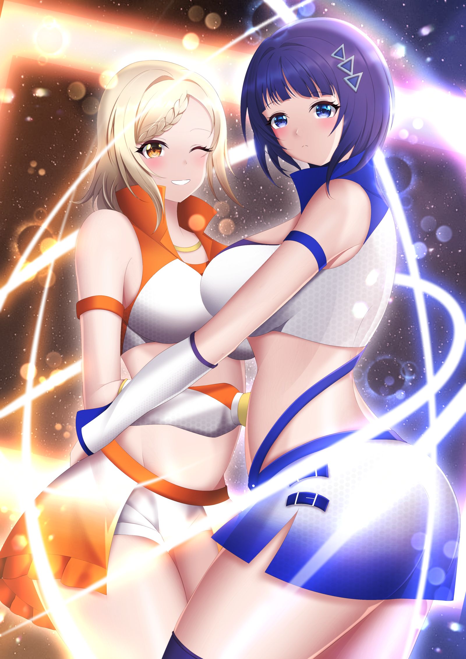 宫下爱&朝香果林插画图片壁纸