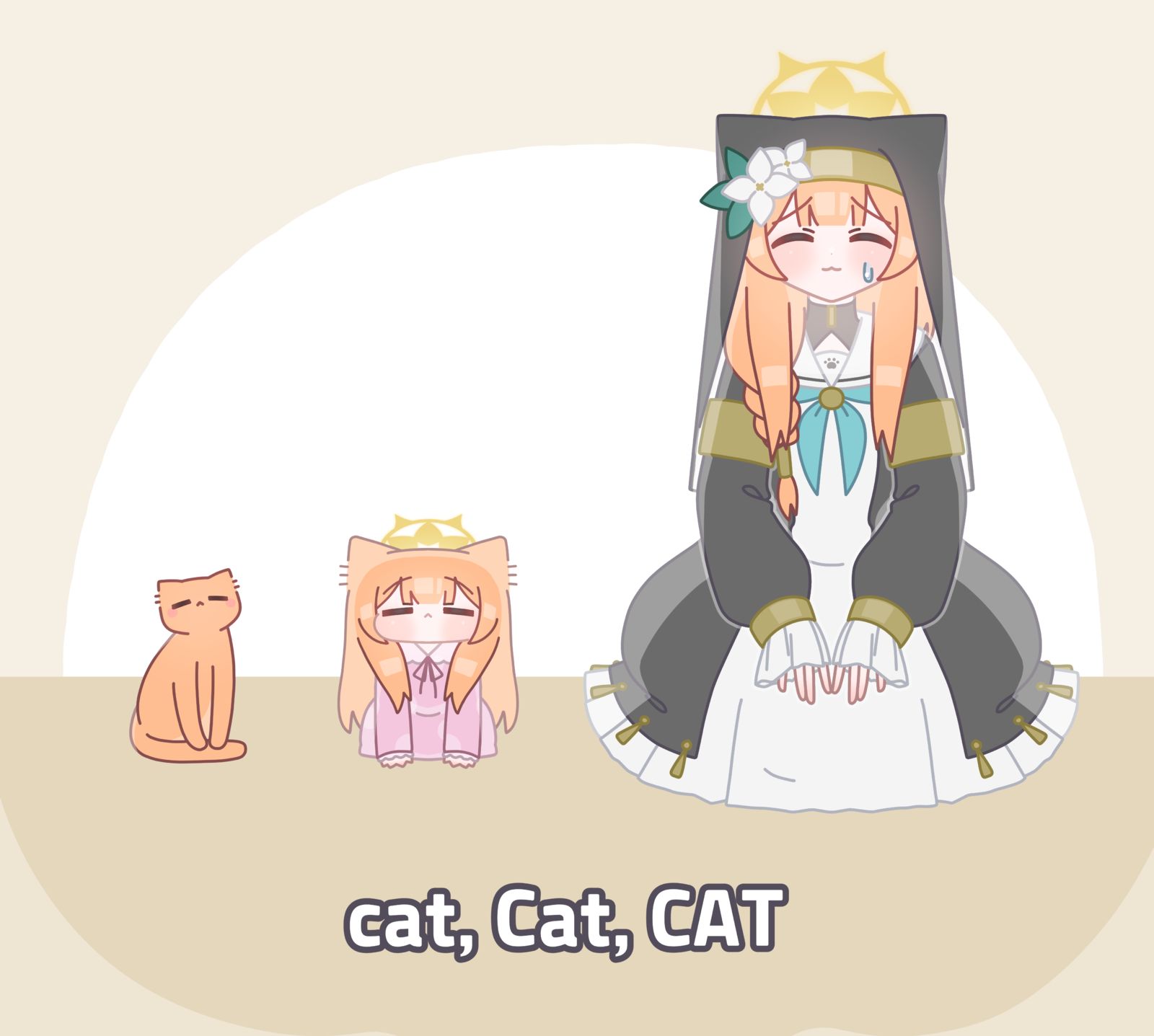 3cats插画图片壁纸