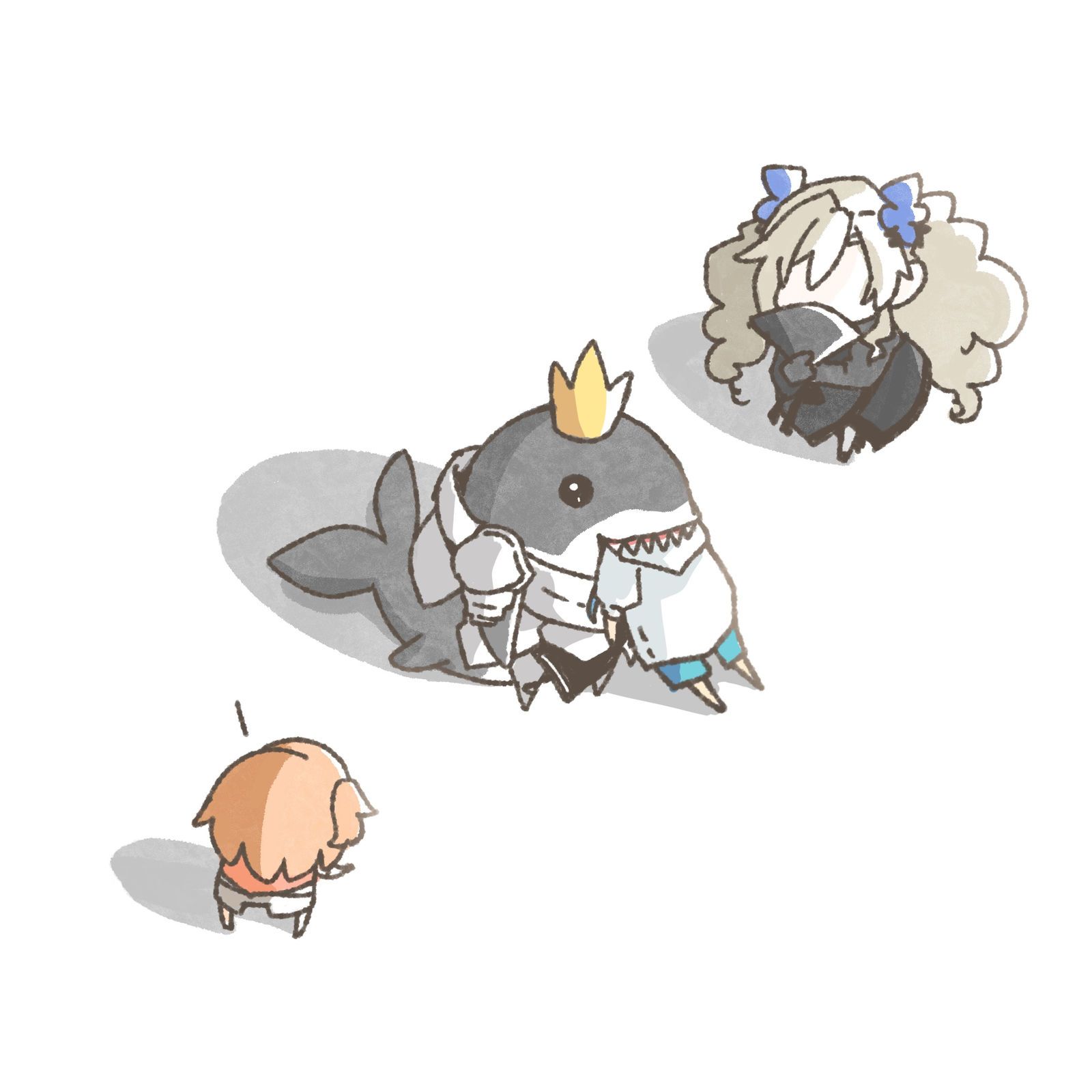 「がぶり。」插画图片壁纸