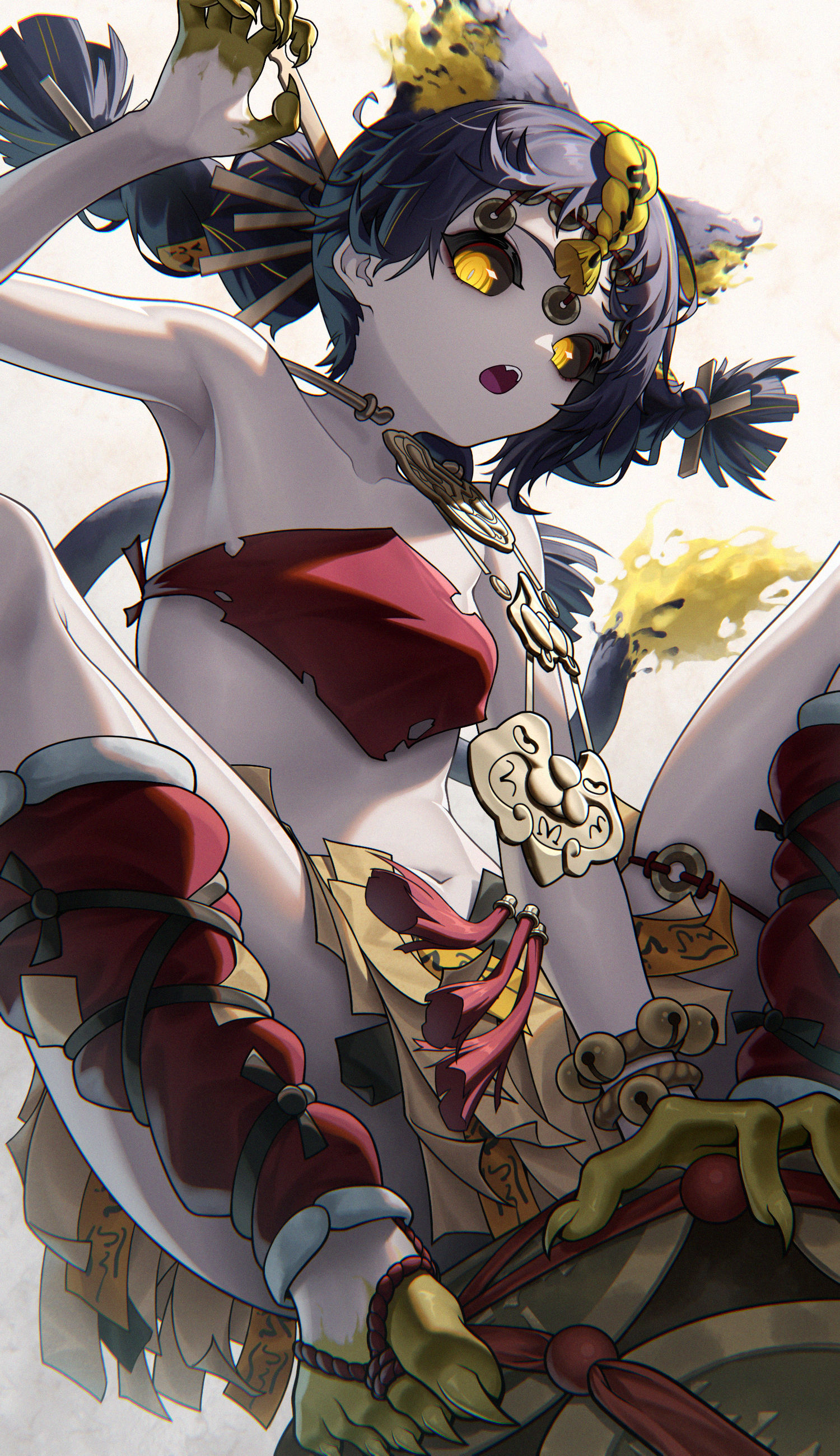 新月同行 刑身插画图片壁纸