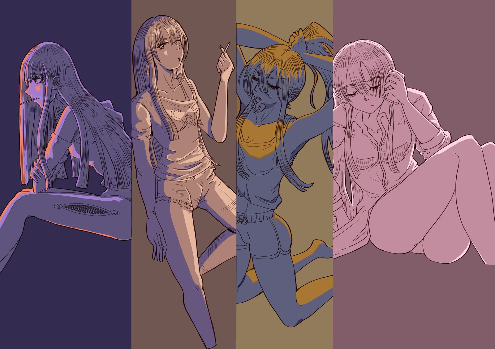 练习上色55插画图片壁纸