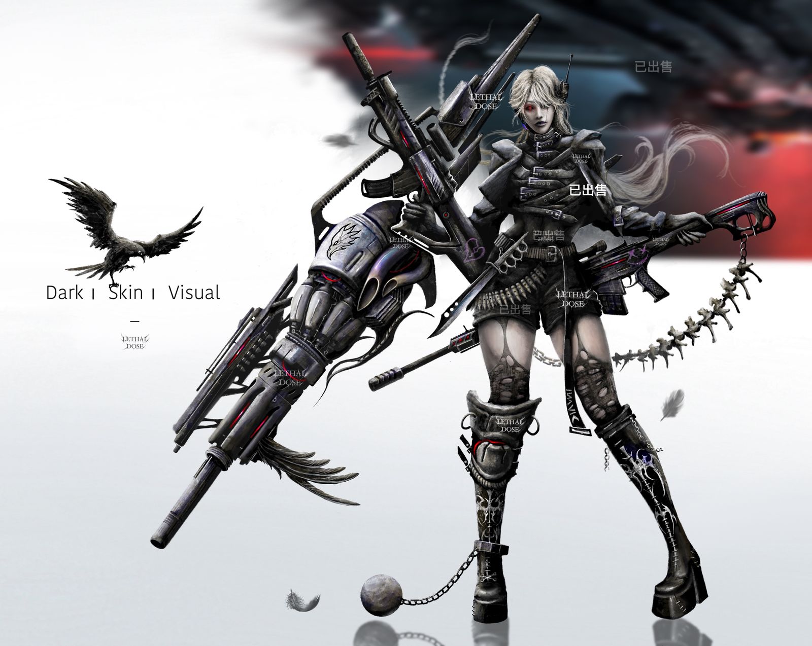 原创人设oc｜终结者夜莺头像同人高清图